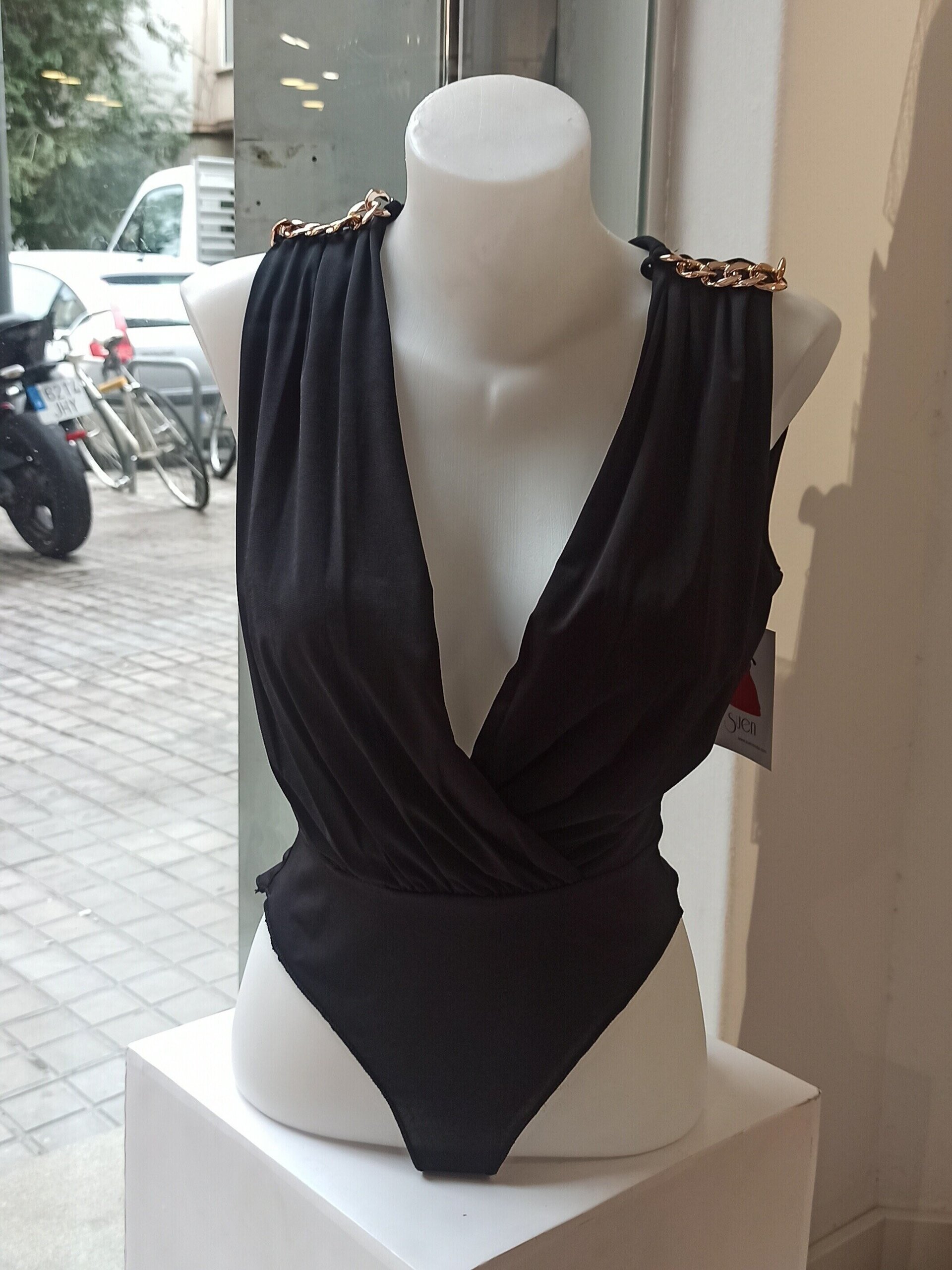 Body de vestir negro - 1