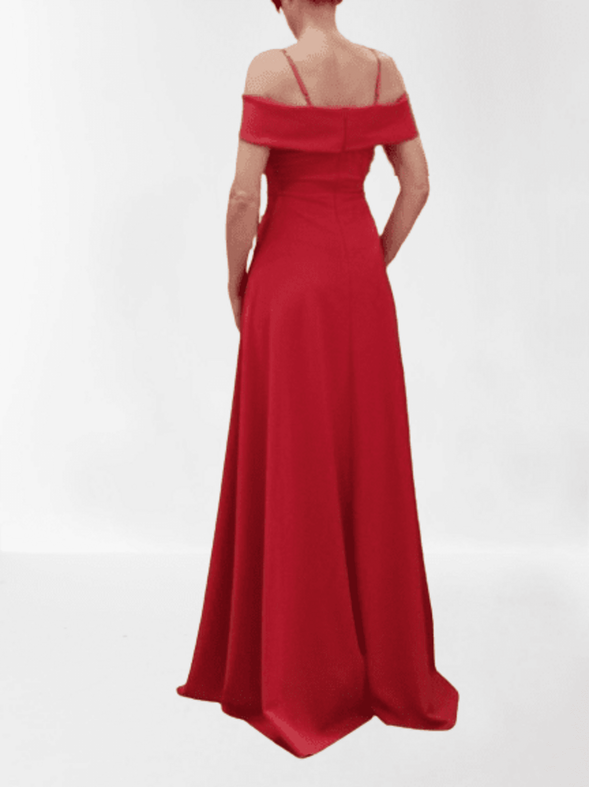 Vestido Fiesta Largo Escote Bardot Cannes - 12