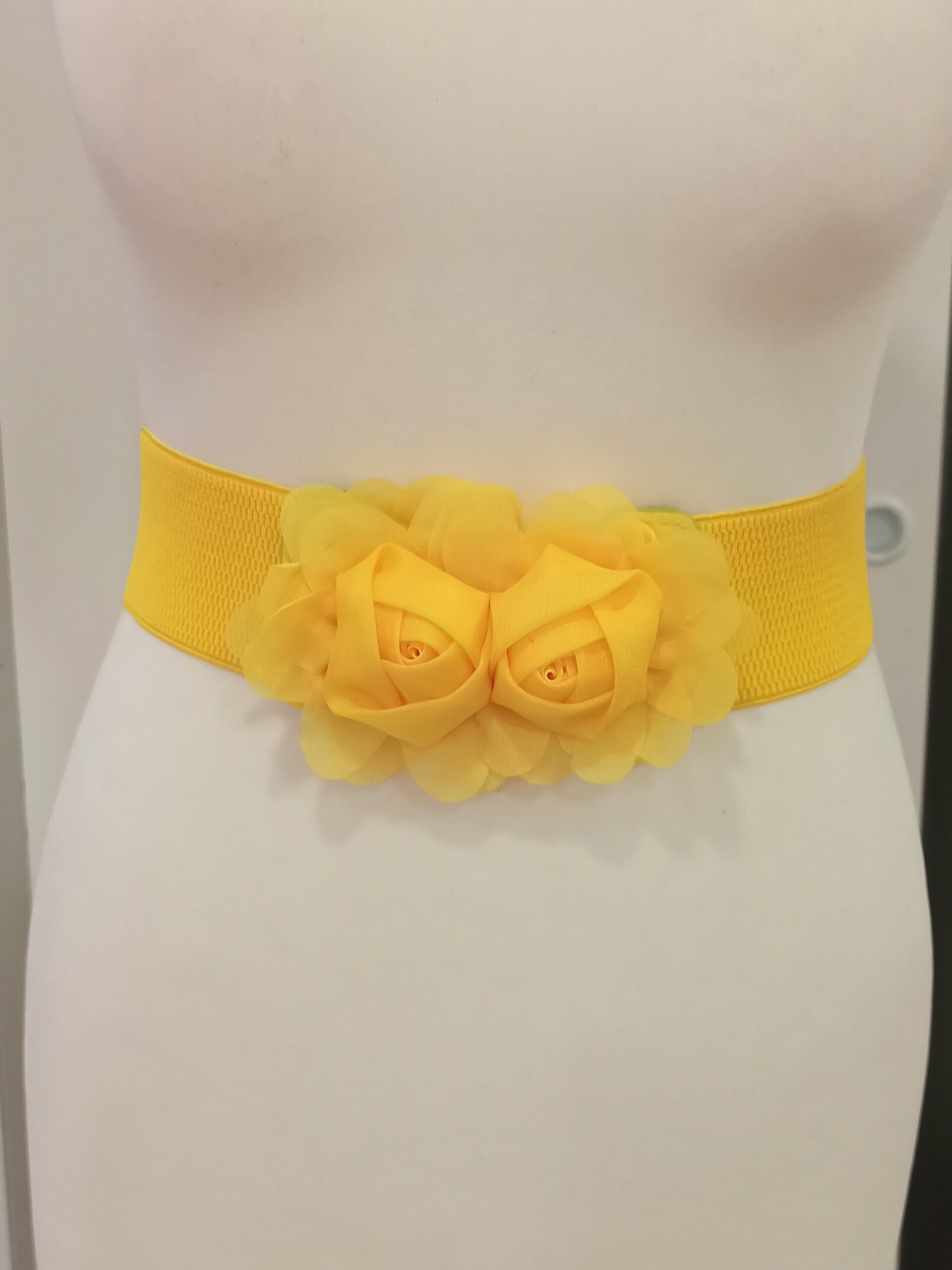 Cinturón amarillo flor - 1