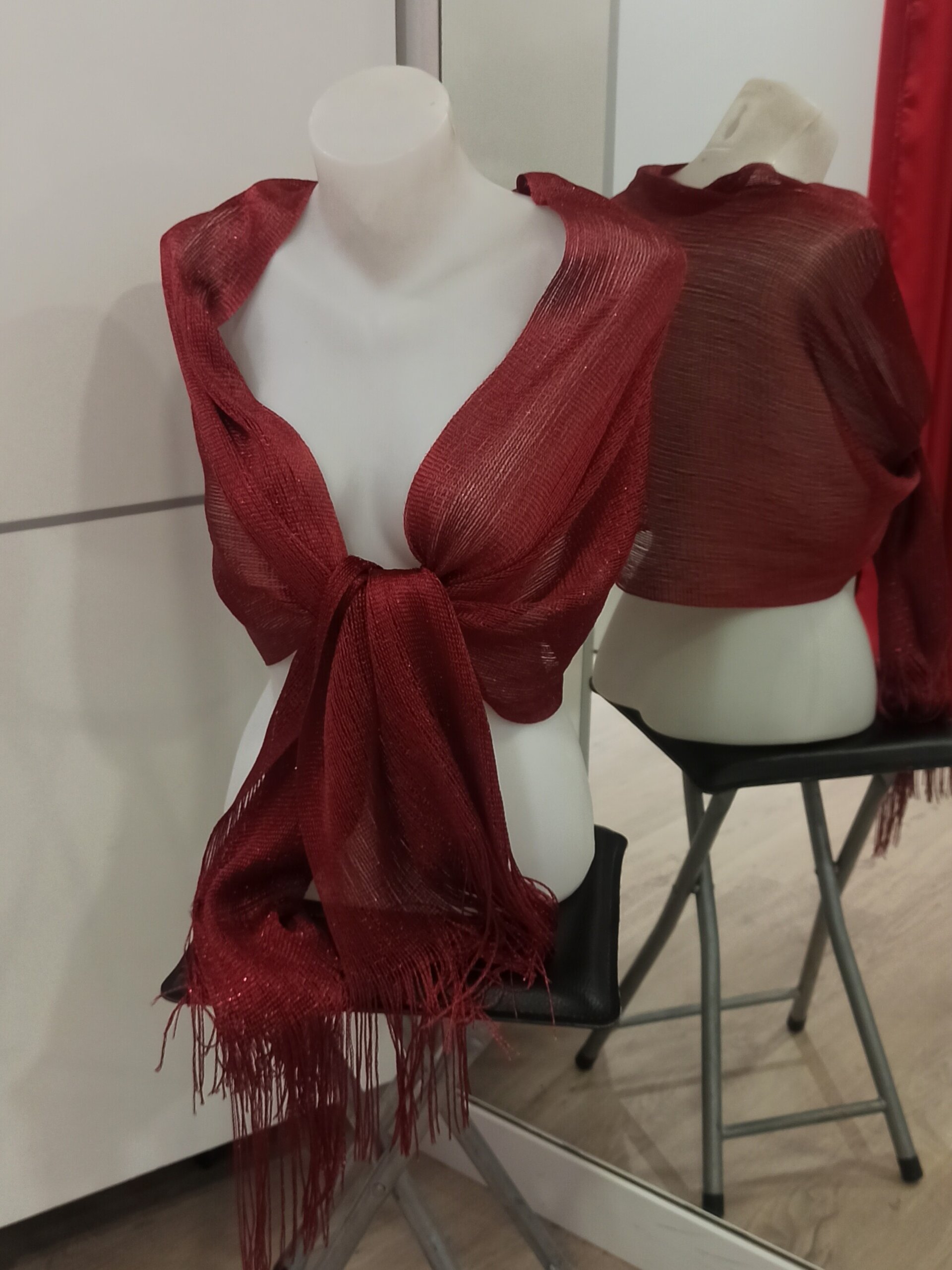 Chal de fiesta con flecos - 5