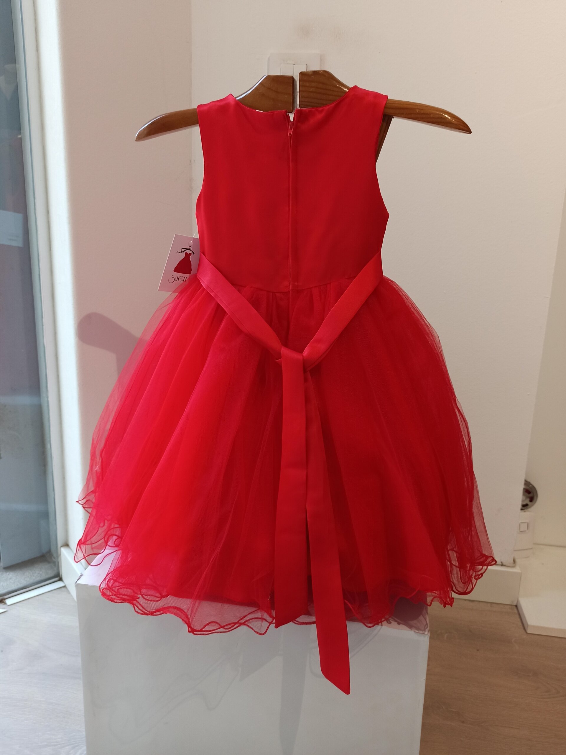 Vestido fiesta niña rojo - 2