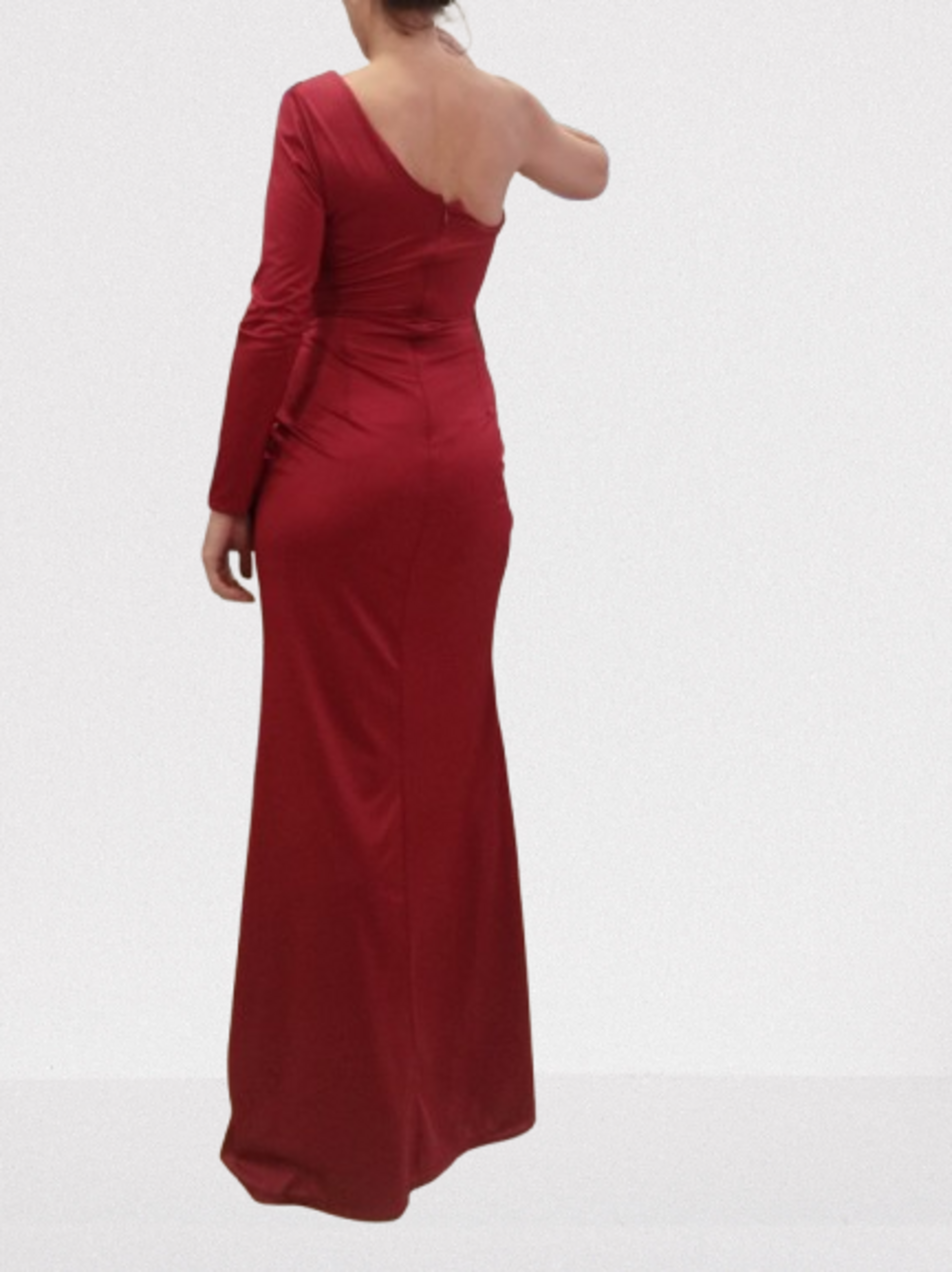 Vestido escote asimétrico Linyi - 2