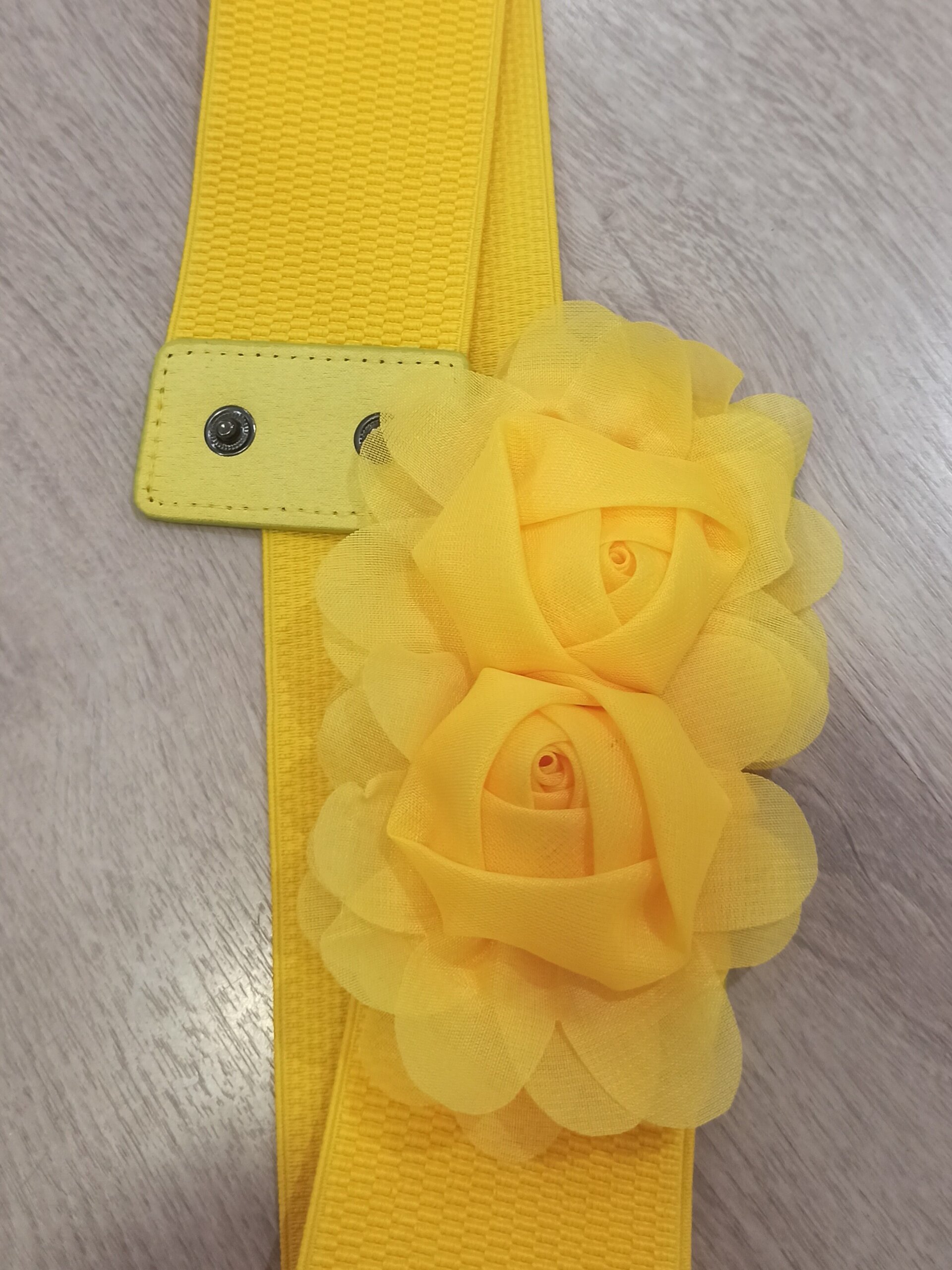 Cinturón amarillo flor - 2