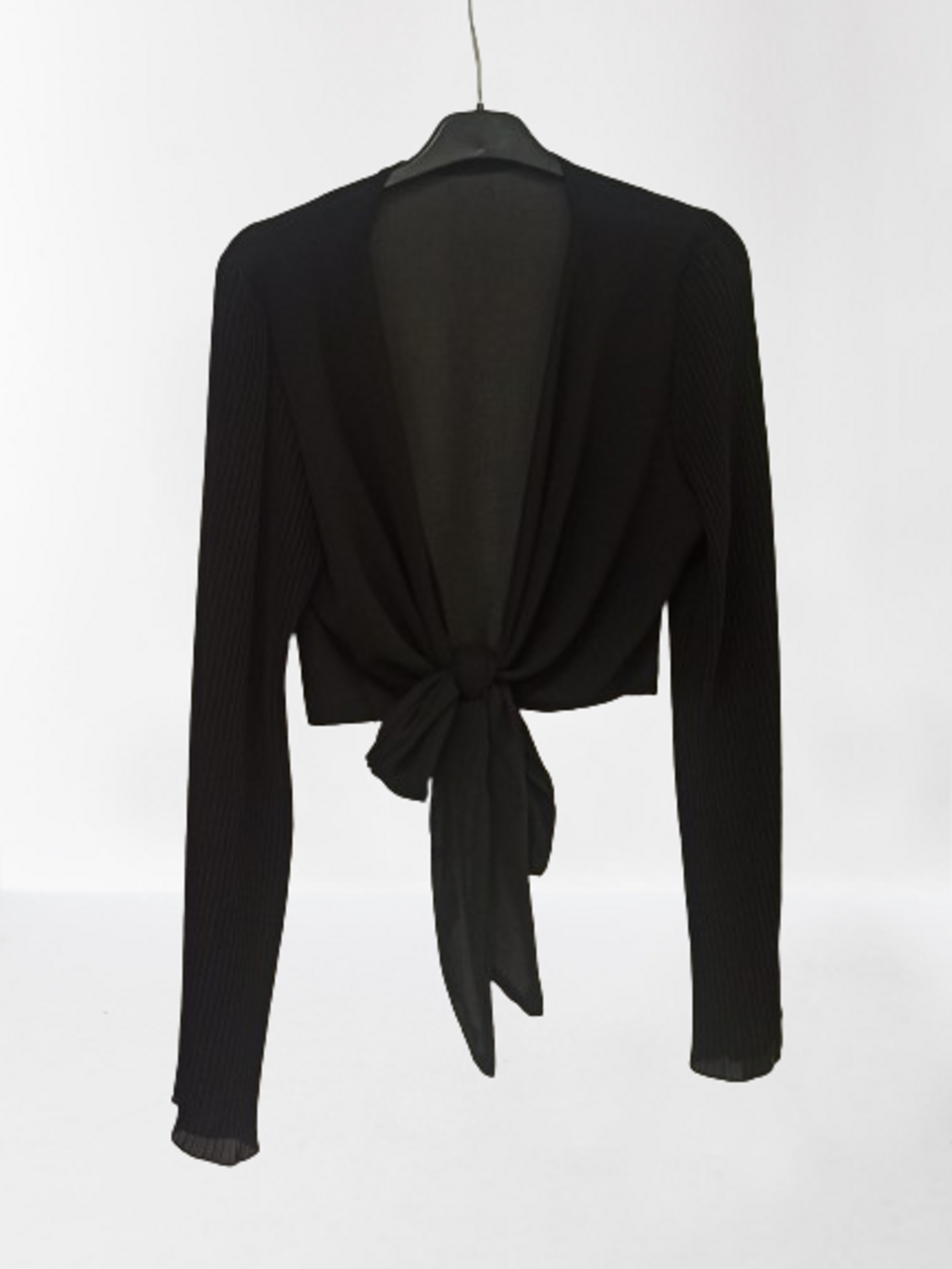 Chaqueta de gasa manga plisada - 5