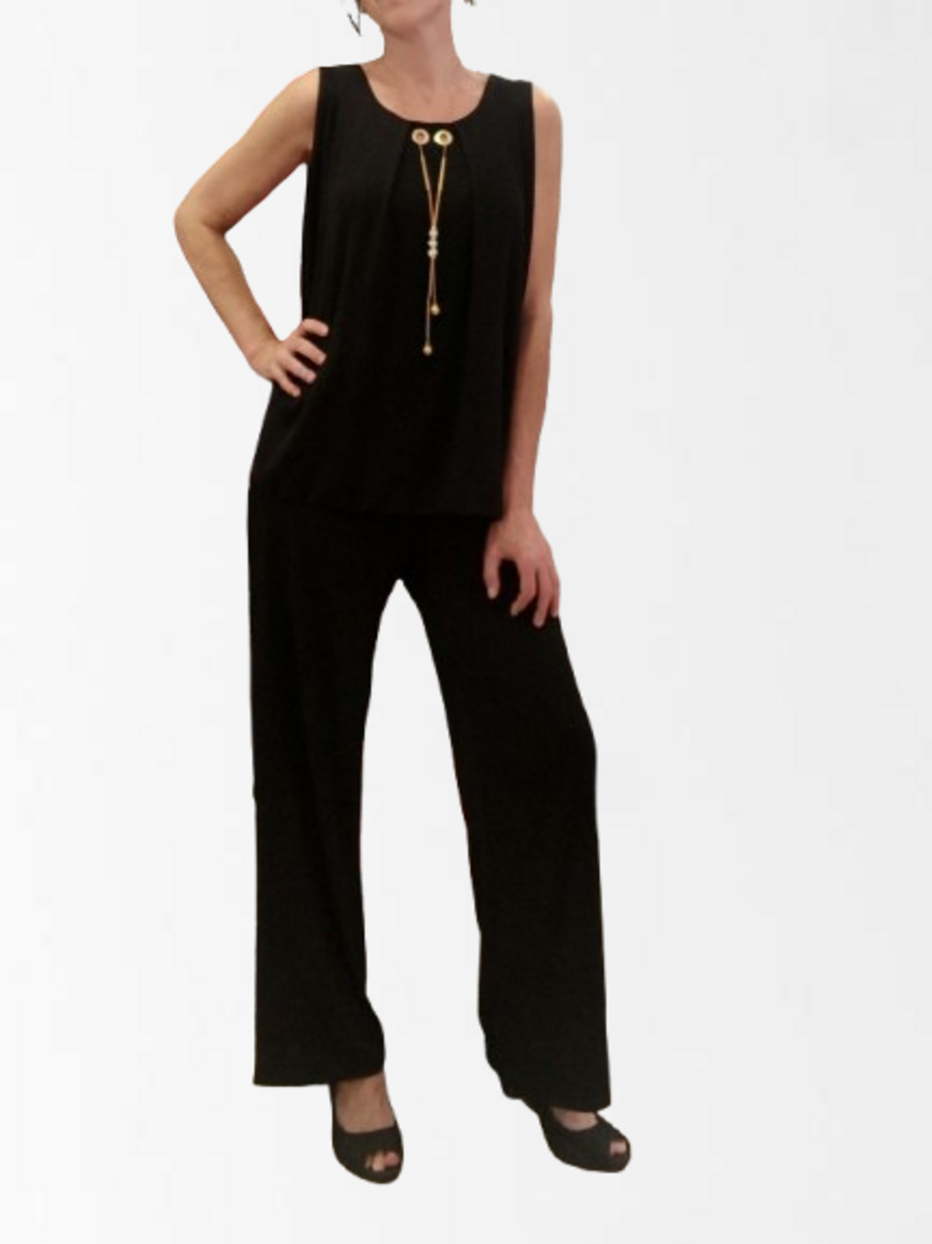 Top de vestir con collar - 3