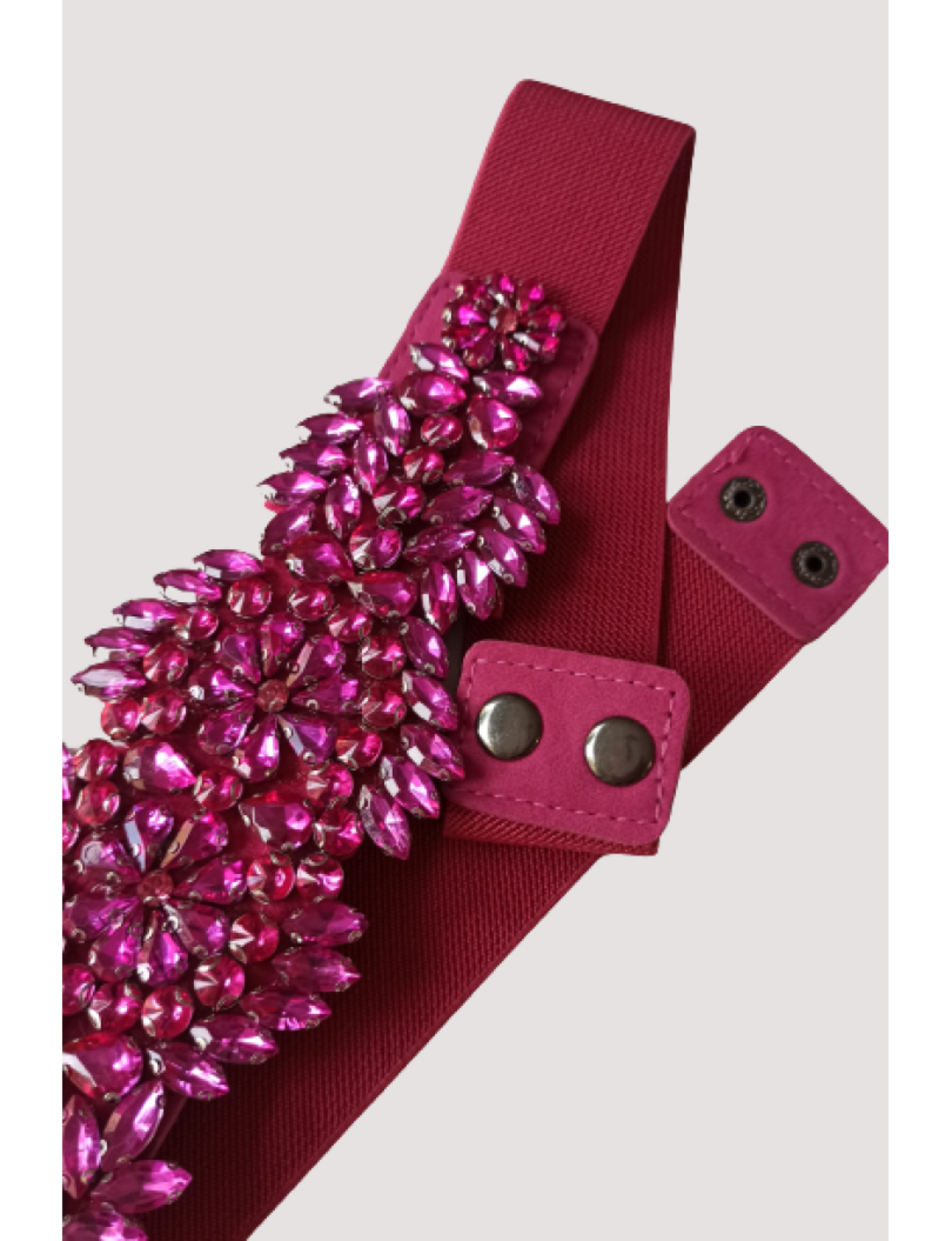 Cinturón con pedreria fucsia - 3