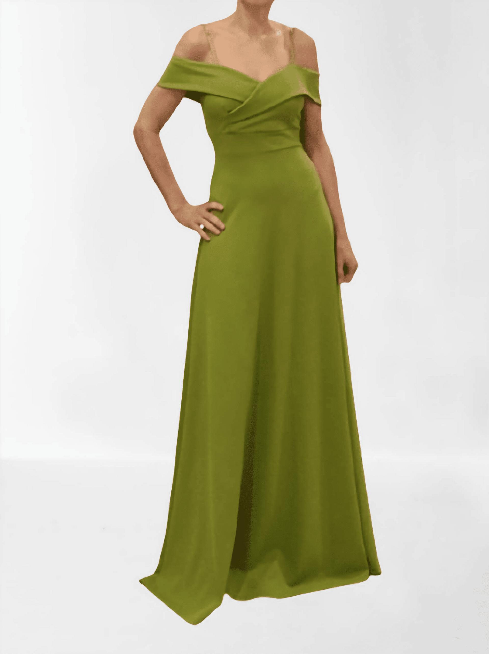 Vestido Fiesta Largo Escote Bardot Cannes - 9