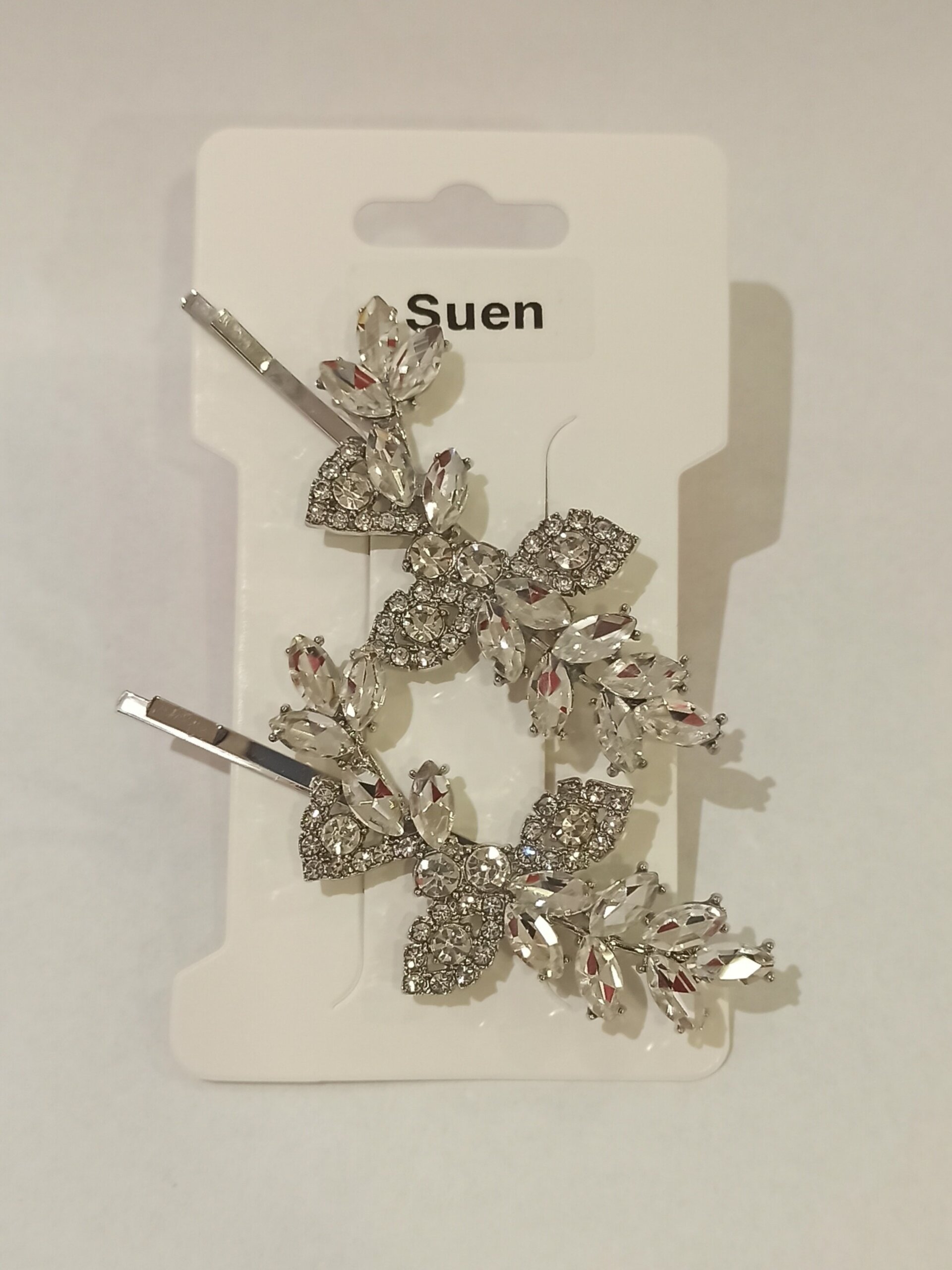 Clips pedrería plata - 1