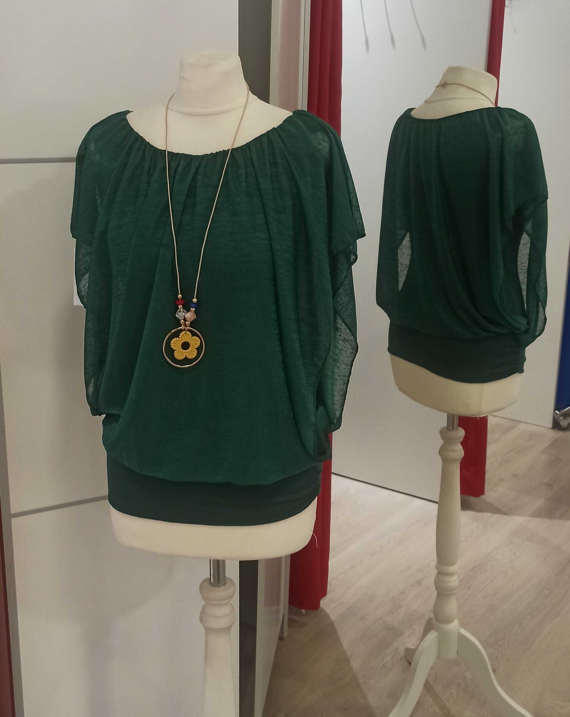 Blusa con collar - 1