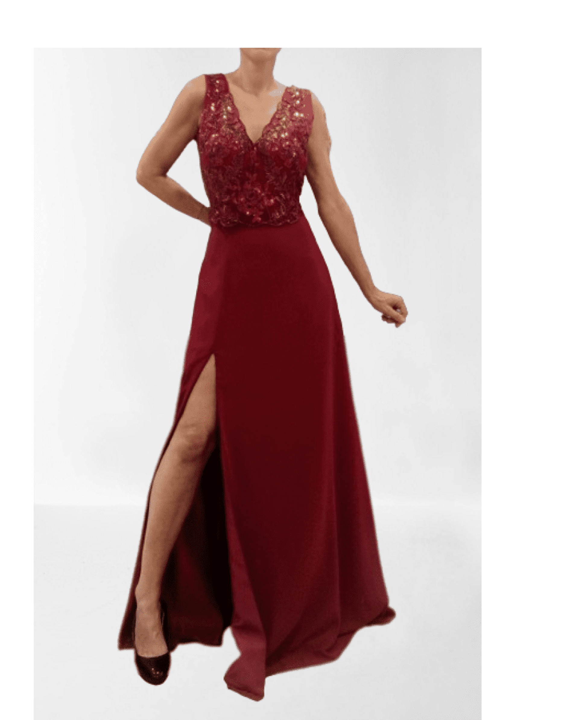 Vestido Largo con Lentejuelas Venise - 1