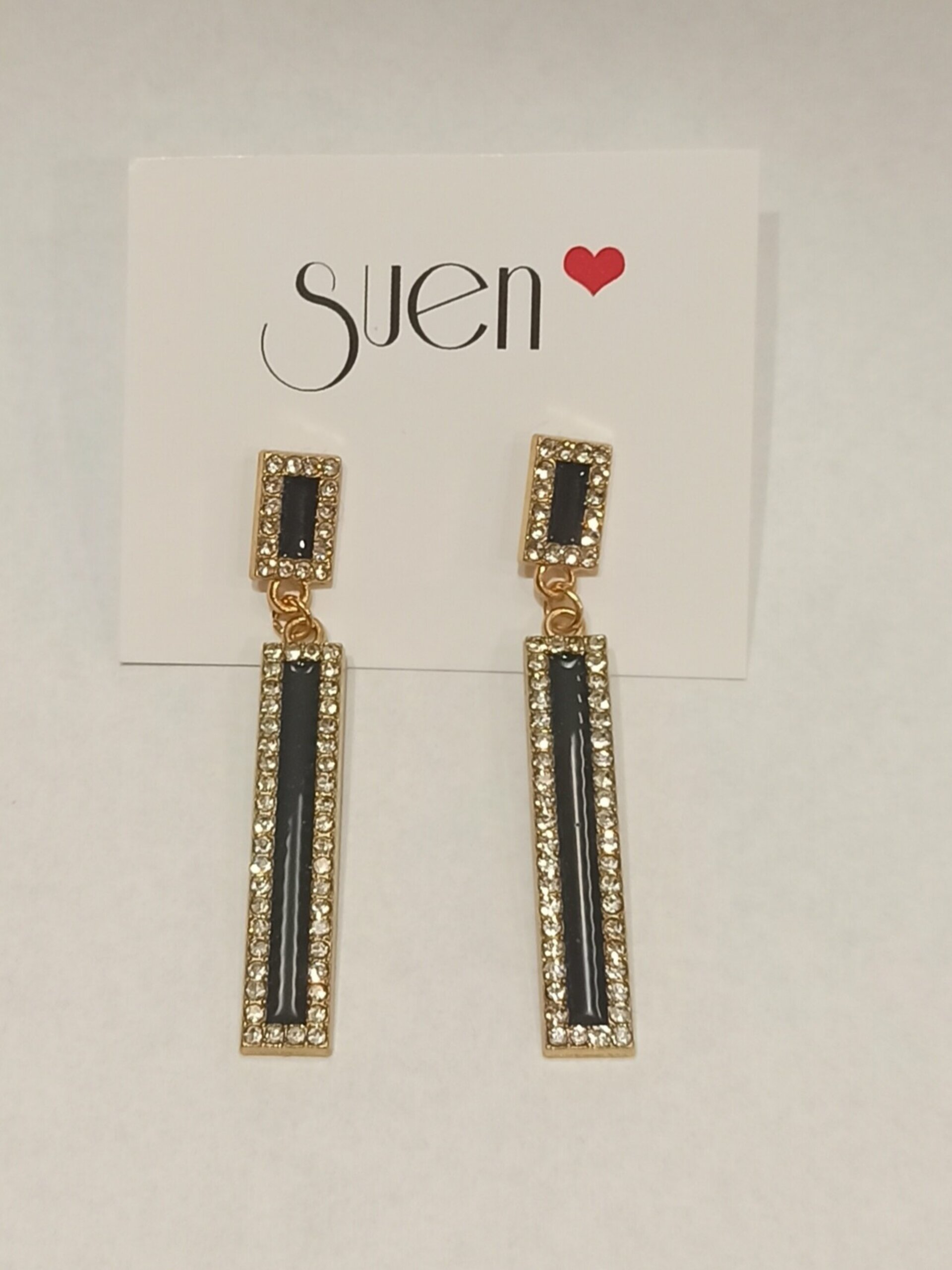 Pendientes de fiesta negros - 1