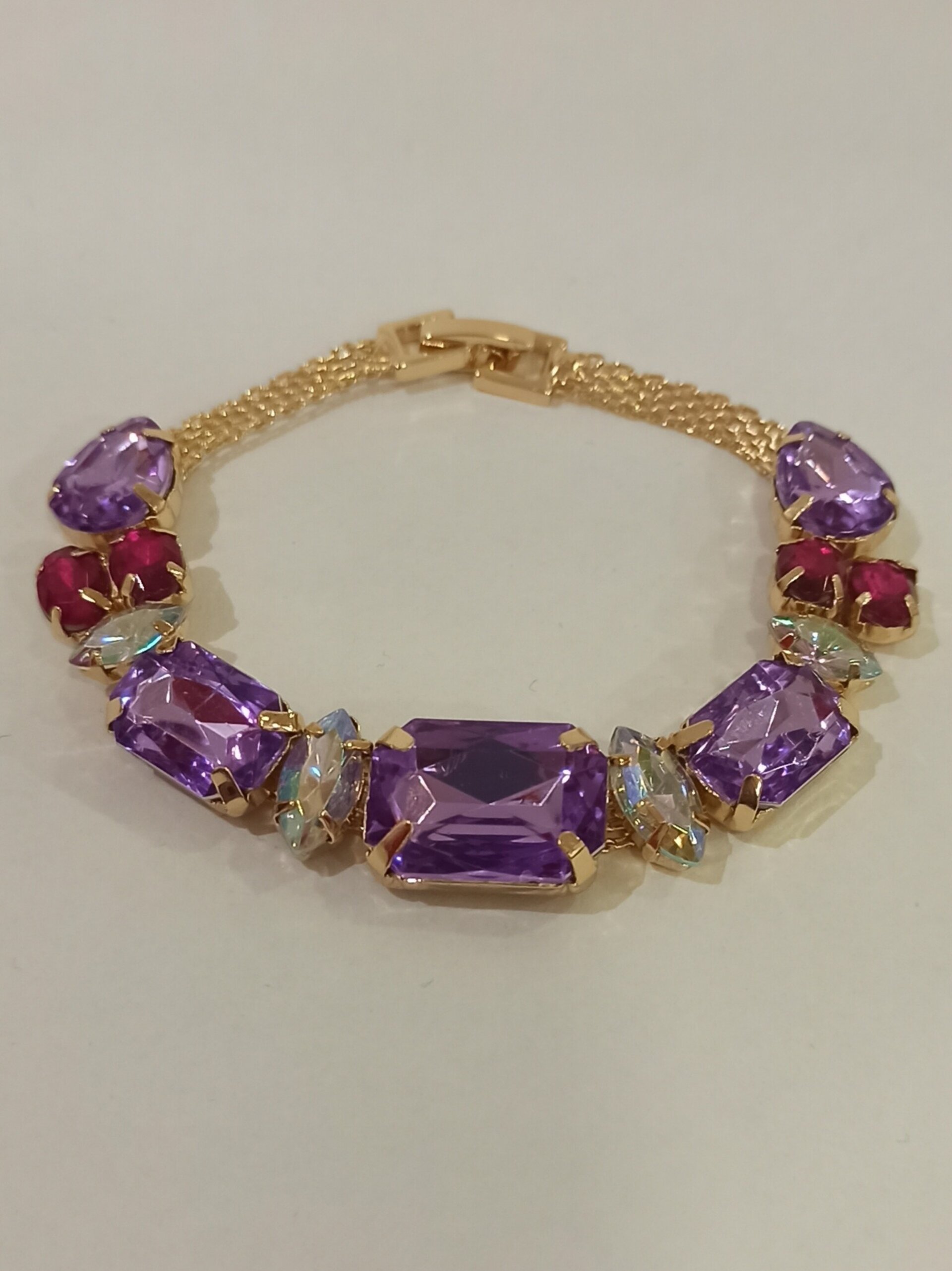 Pulsera de pedrería de colores - 1
