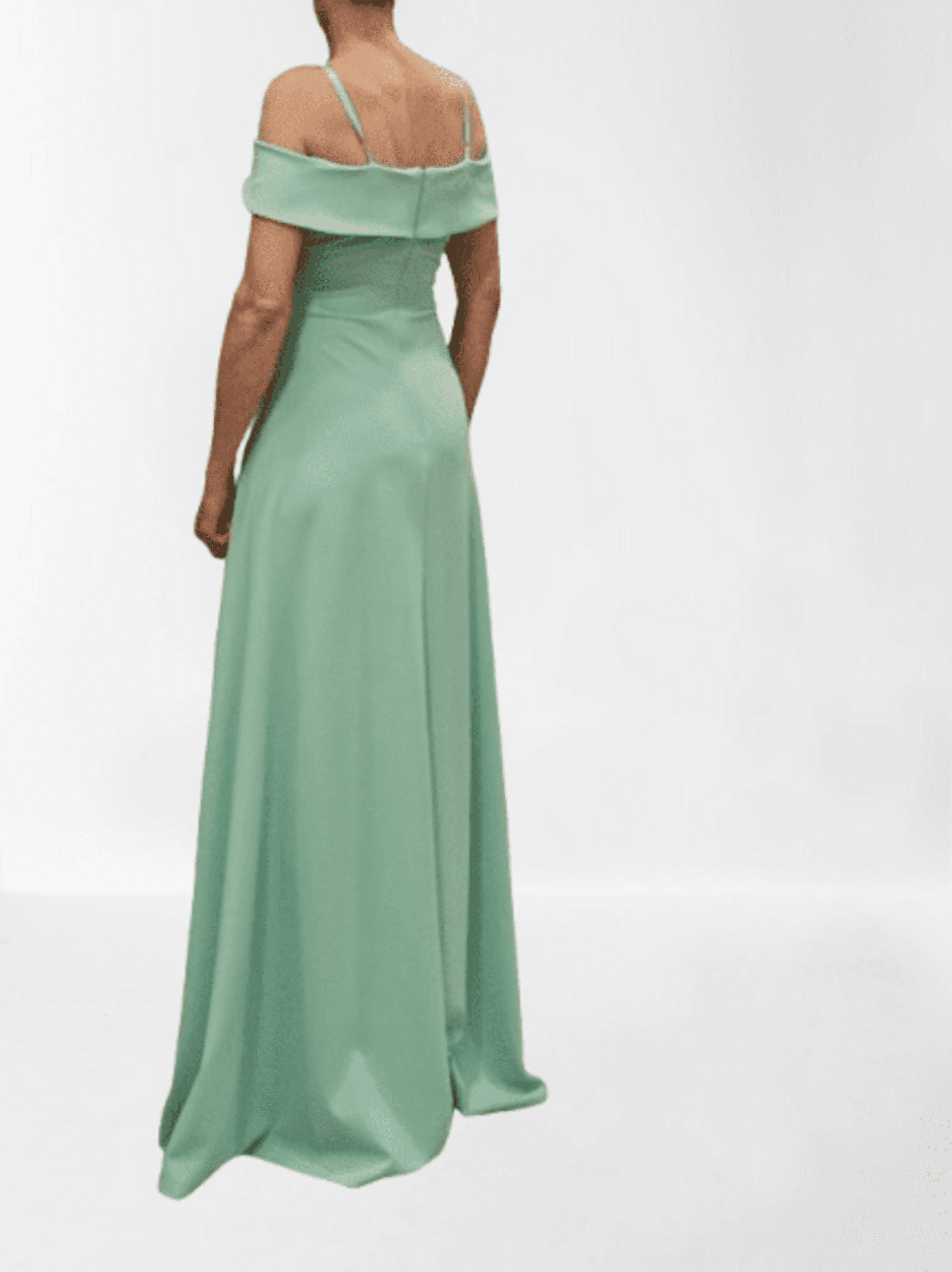 Vestido Fiesta Largo Escote Bardot Cannes - 4