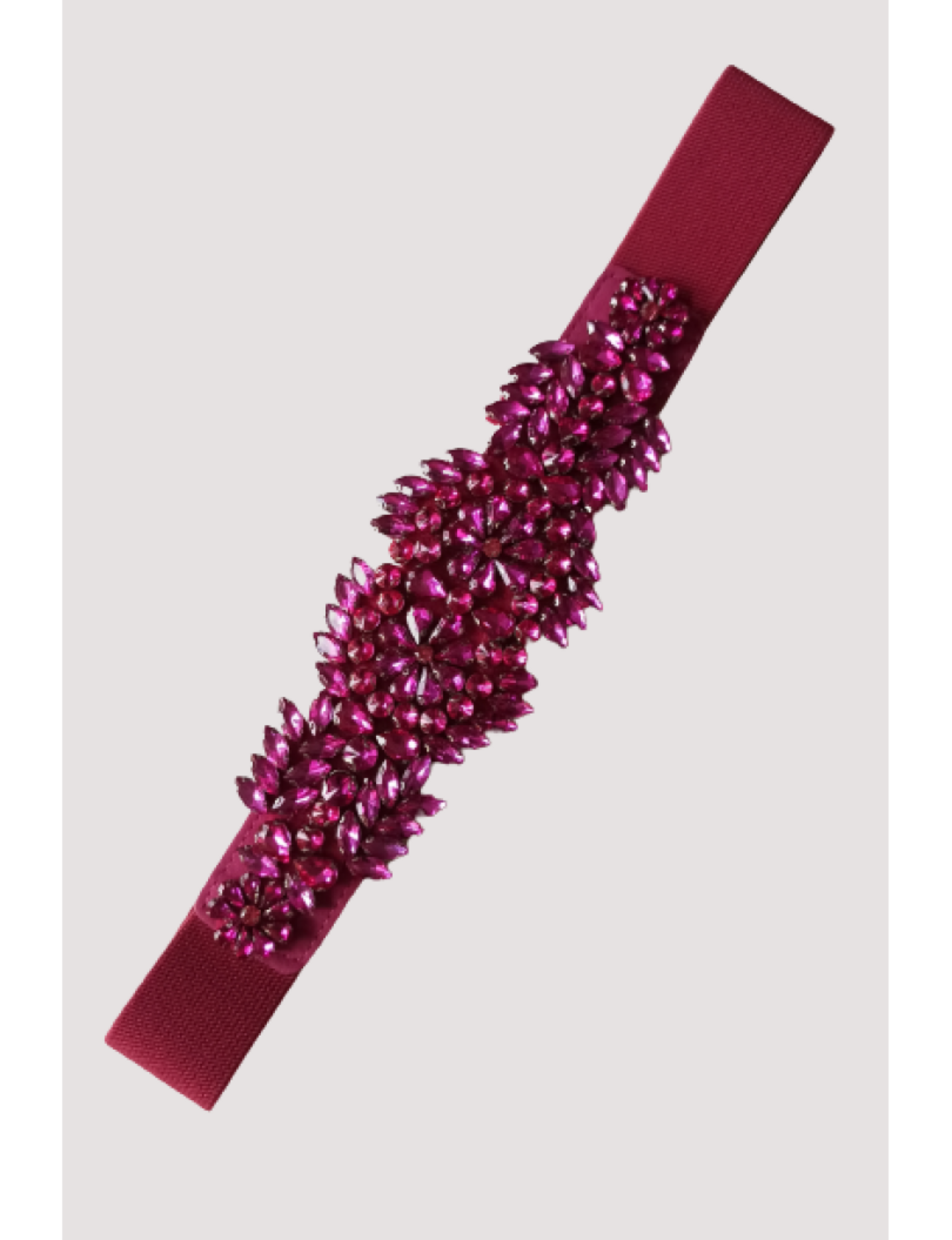 Cinturón con pedreria fucsia - 2