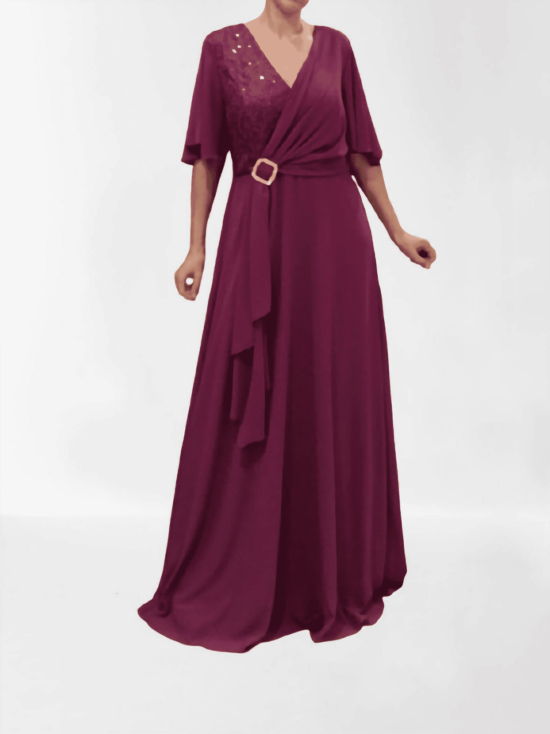 Vestido fiesta talla grande Guadix - 5