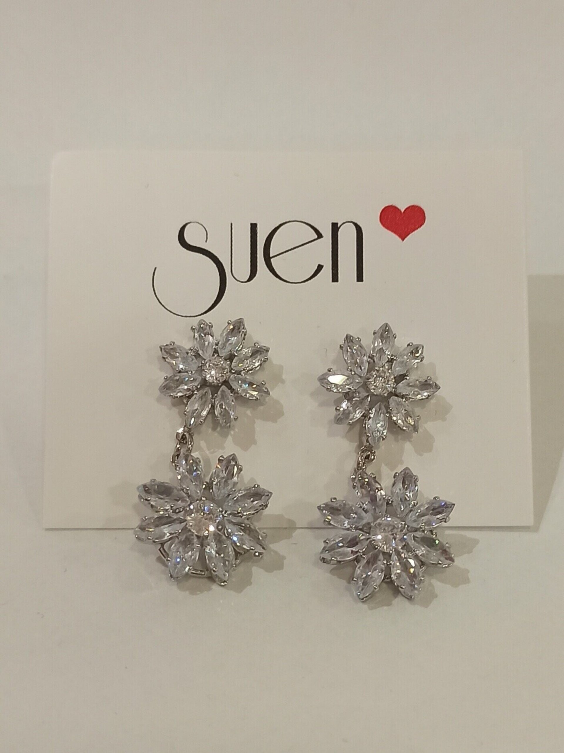 Pendientes brillo flor - 1