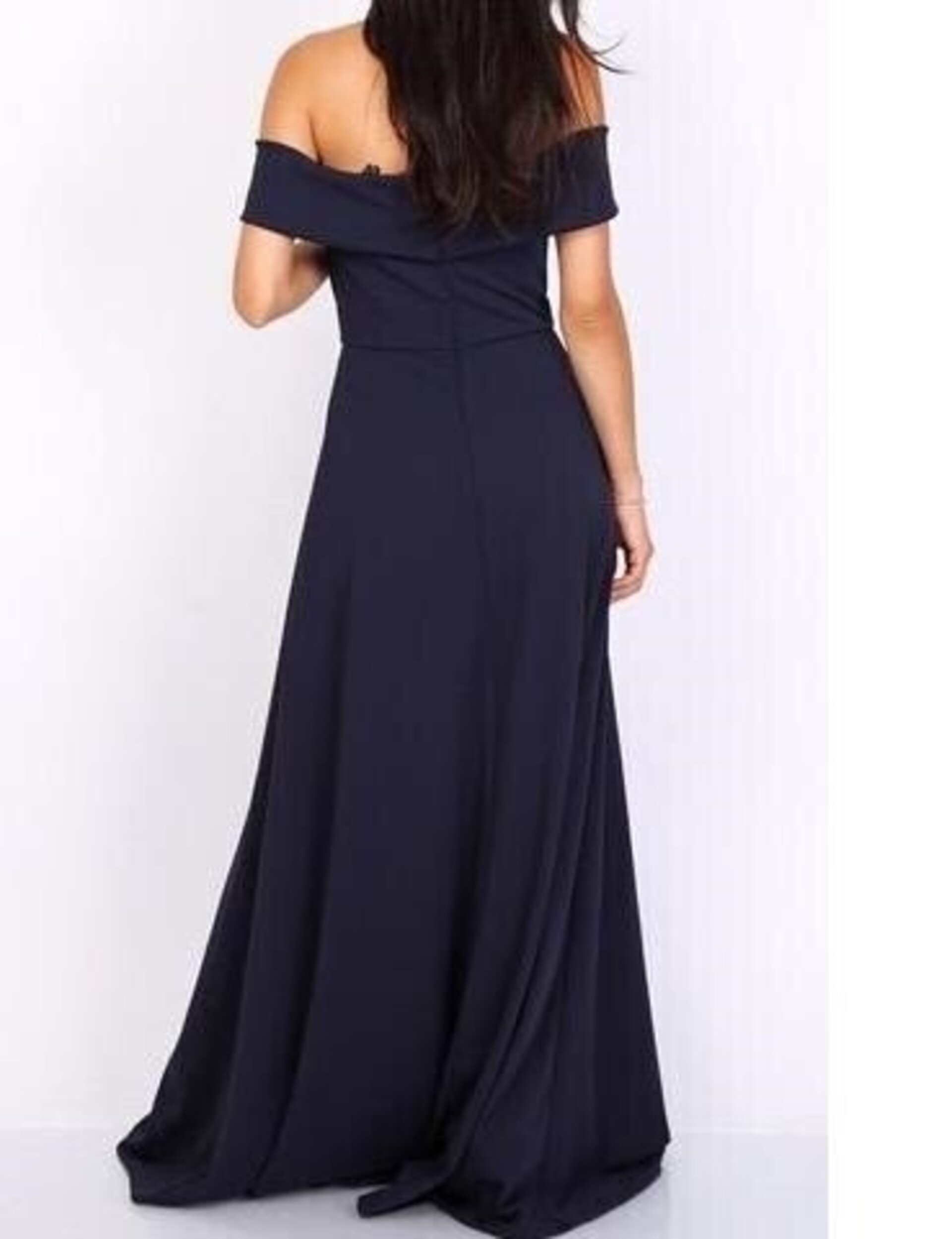 Vestido Fiesta Largo Escote Bardot Cannes - 8