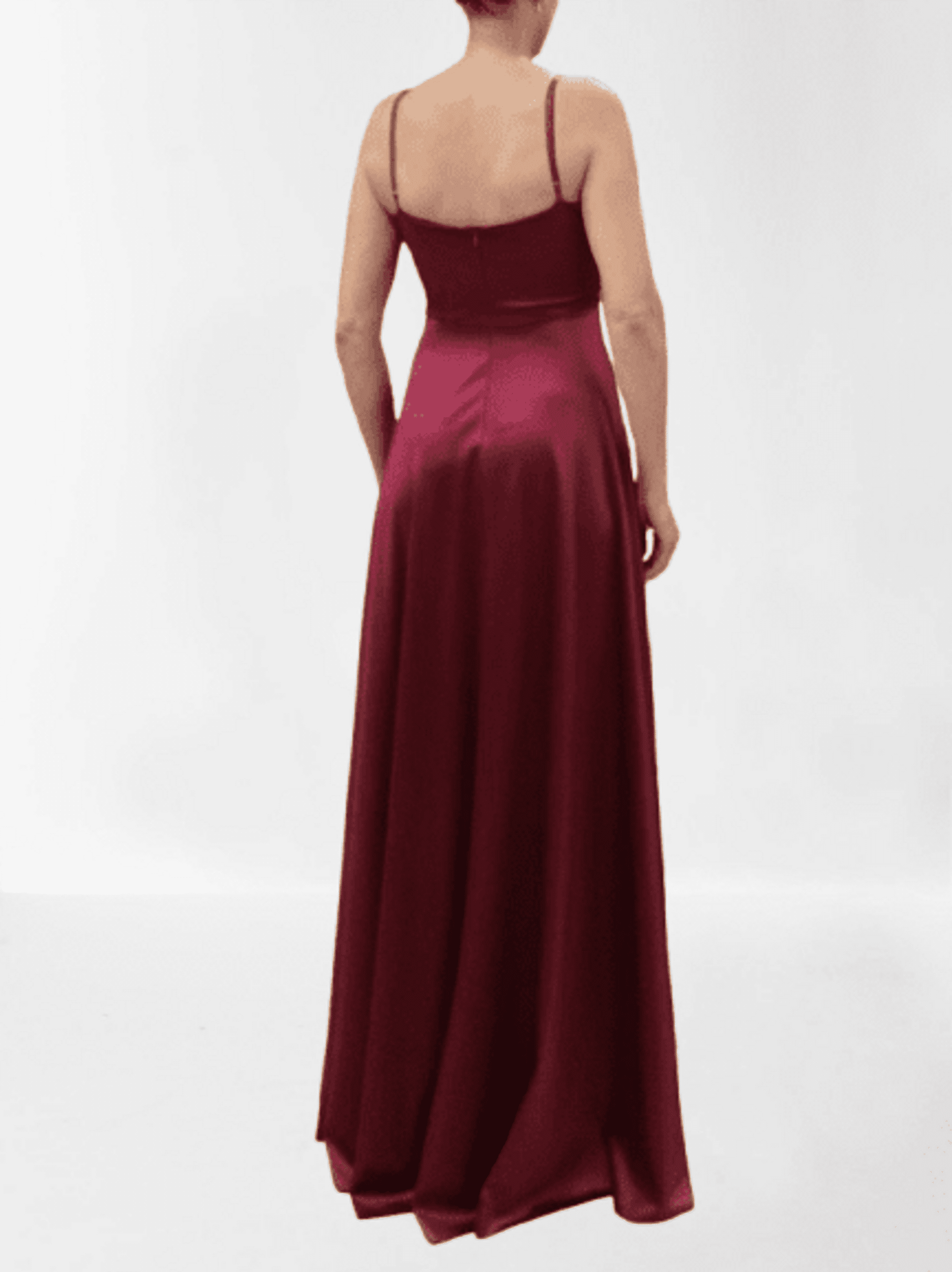 Vestido para graduación de satén Sao Paulo - 4