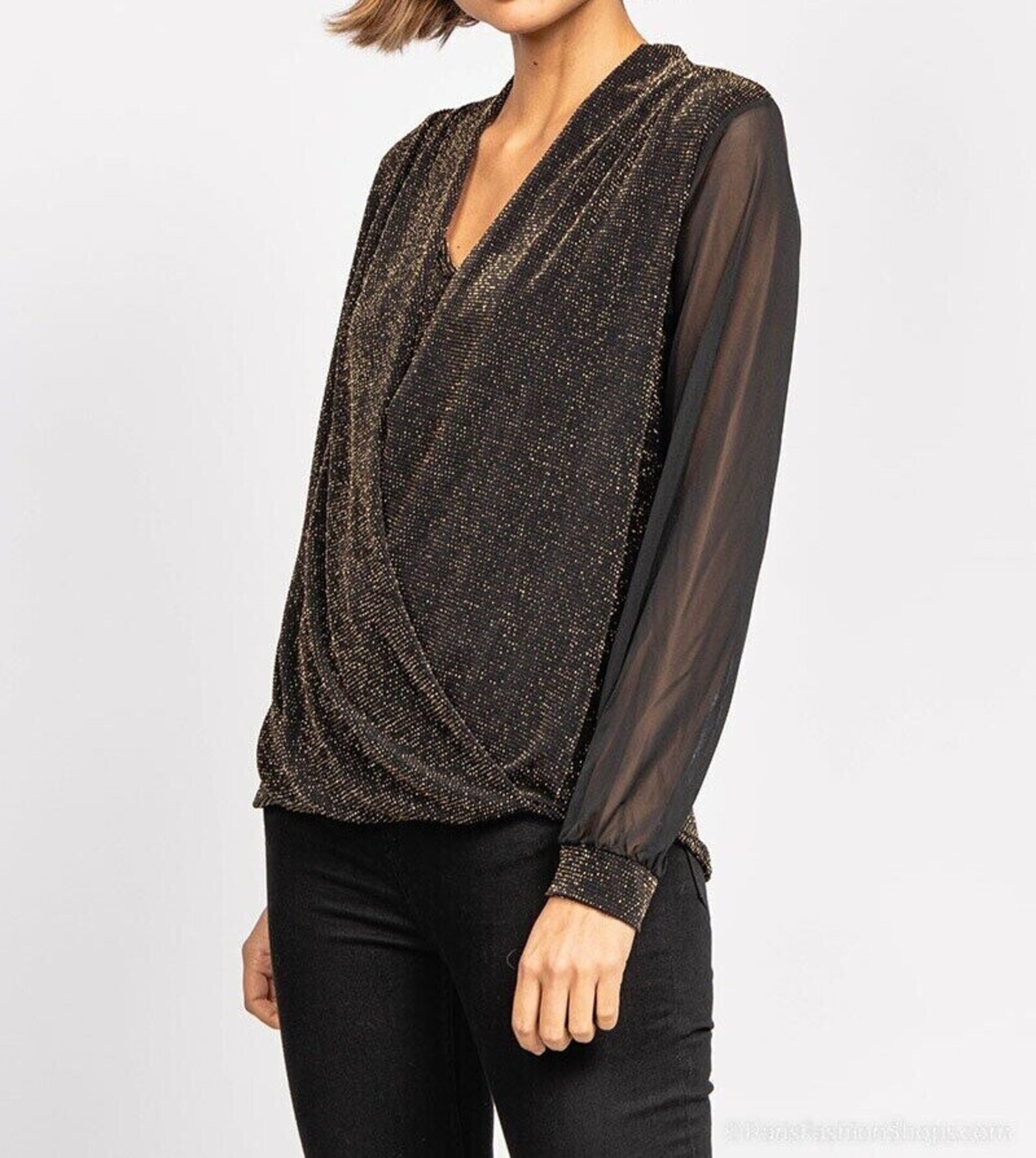 Blusa de fiesta brillos - 1