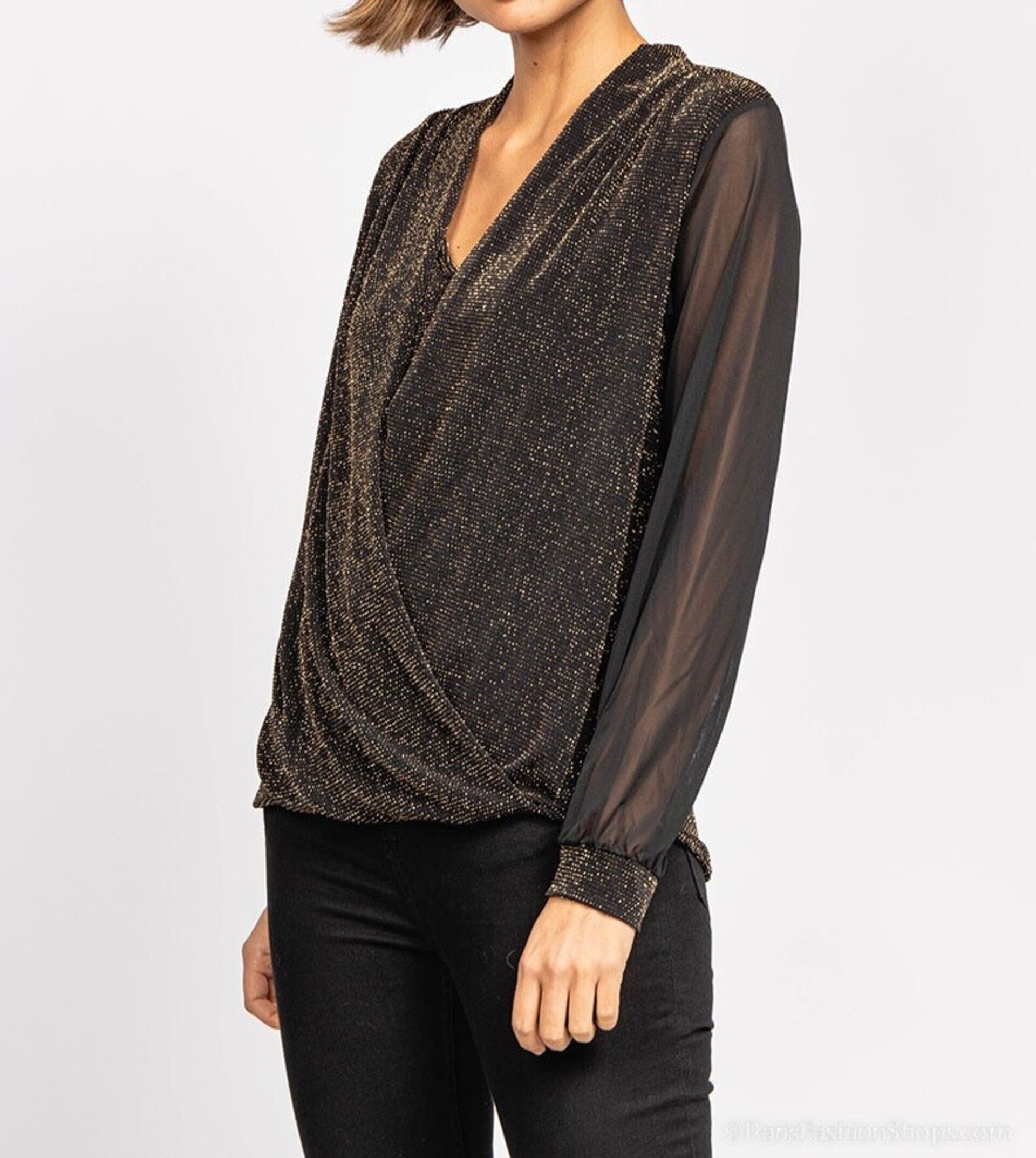 Blusa de fiesta brillos - 7