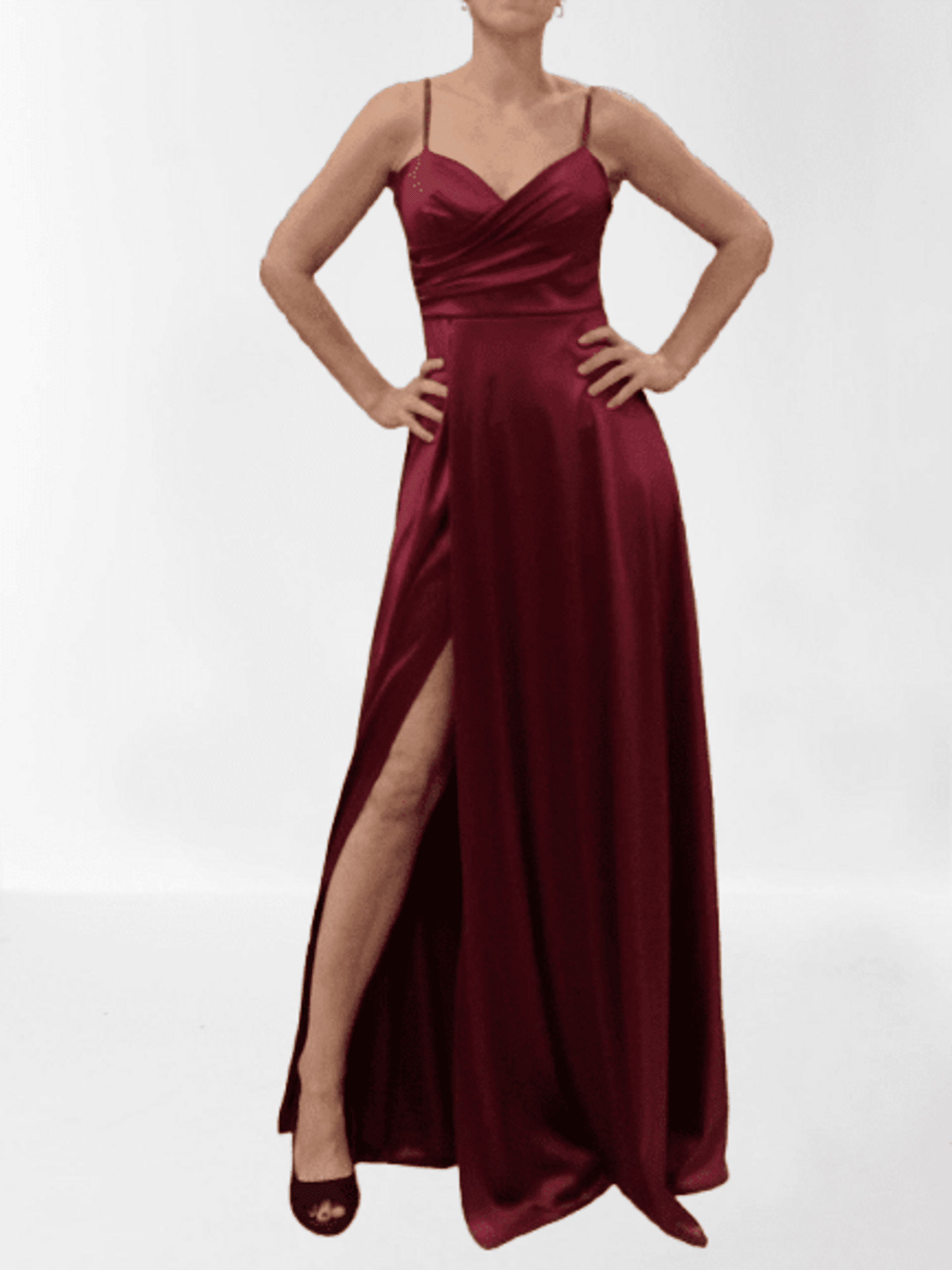 Vestido para graduación de satén Sao Paulo - 3