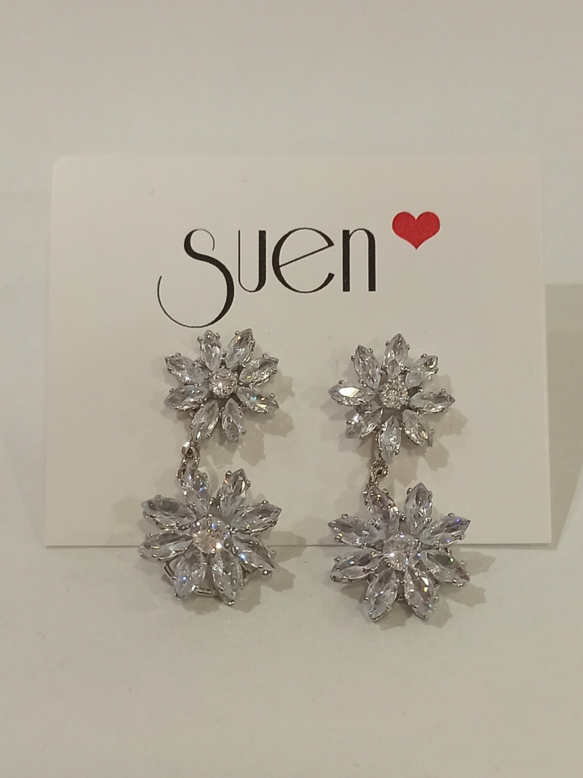 Pendientes brillo flor - 1