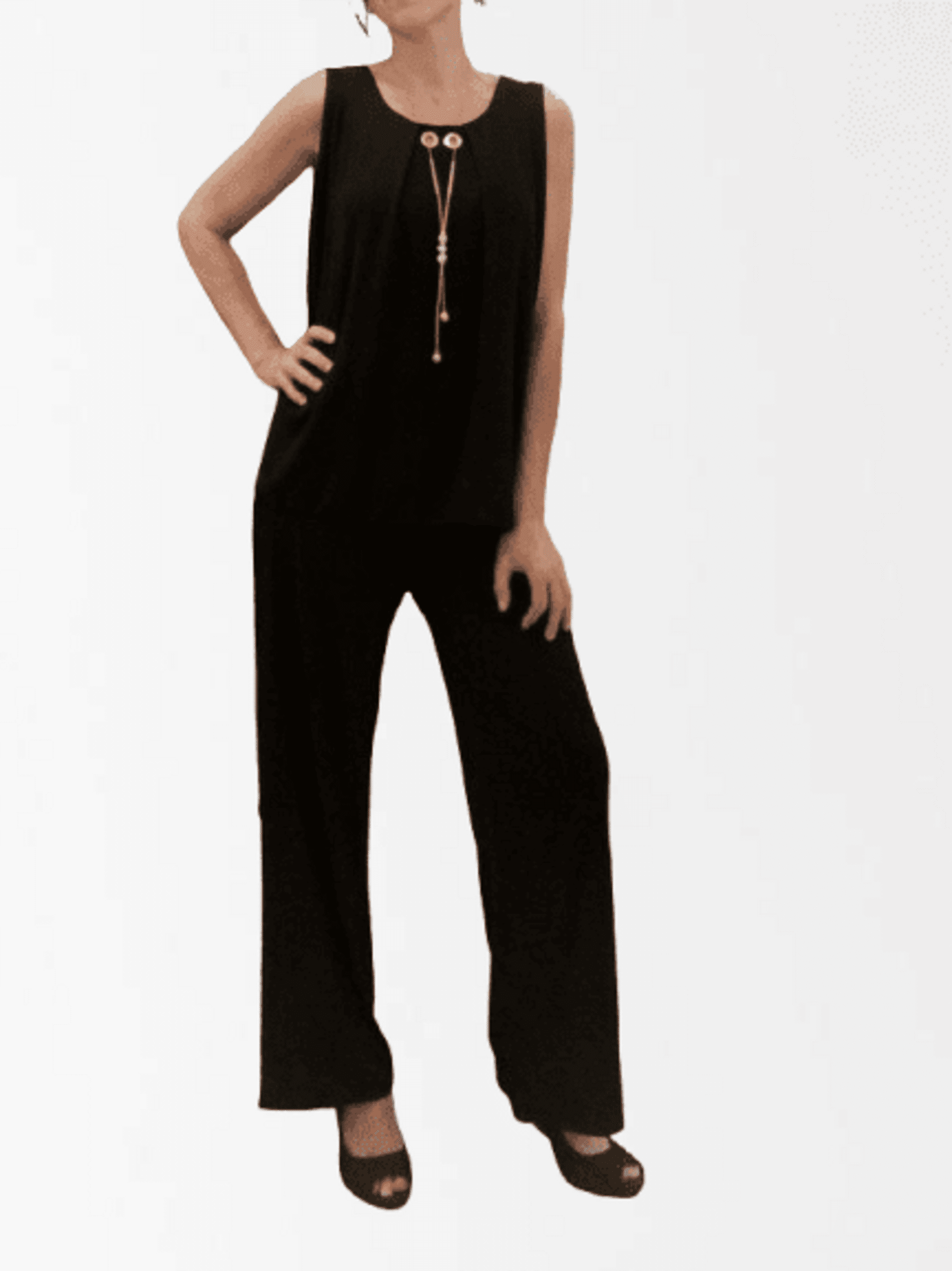 Top de vestir con collar - 1