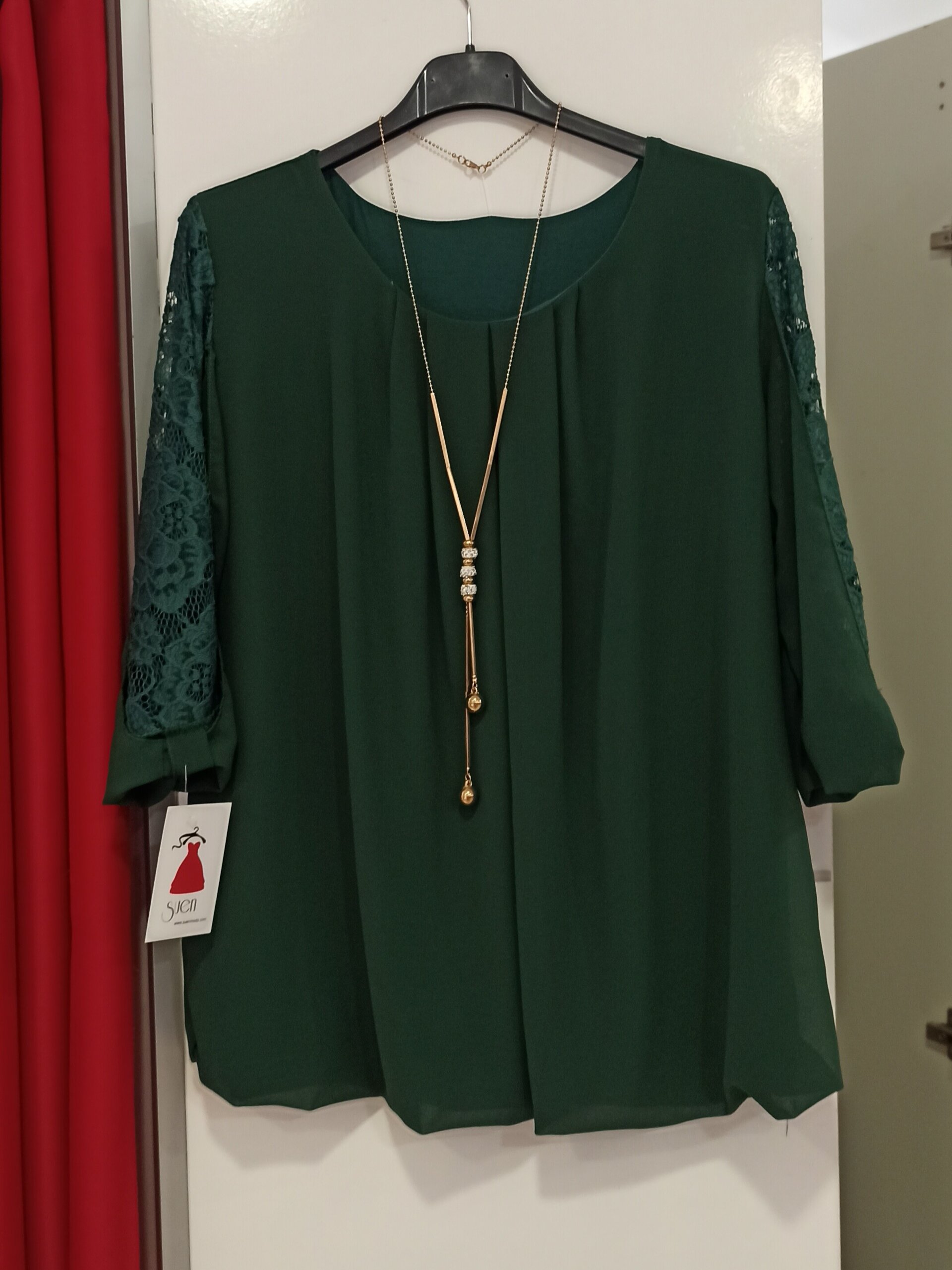 Blusa manga encaje - 7