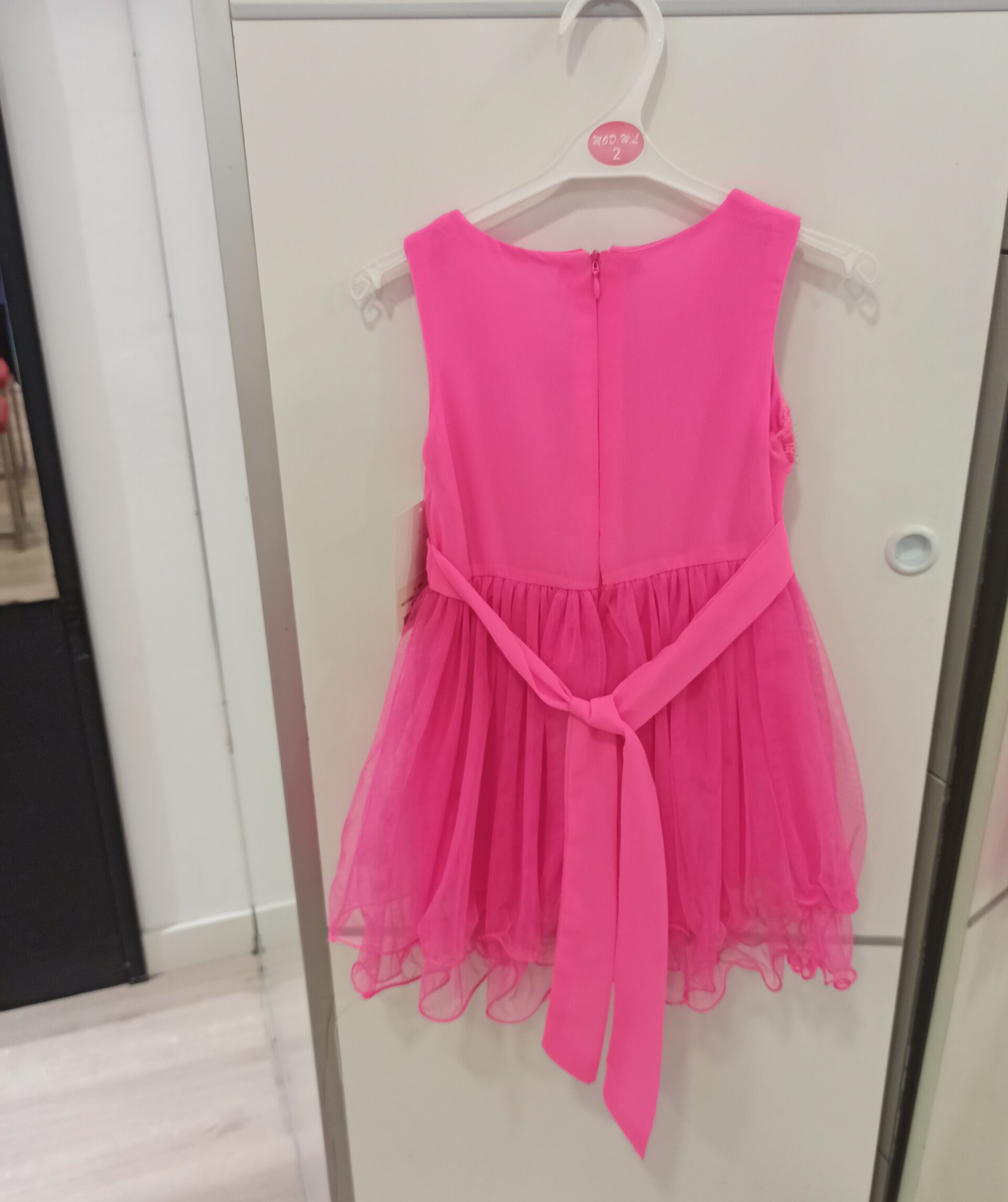 Vestido fiesta niña fucsia - 3