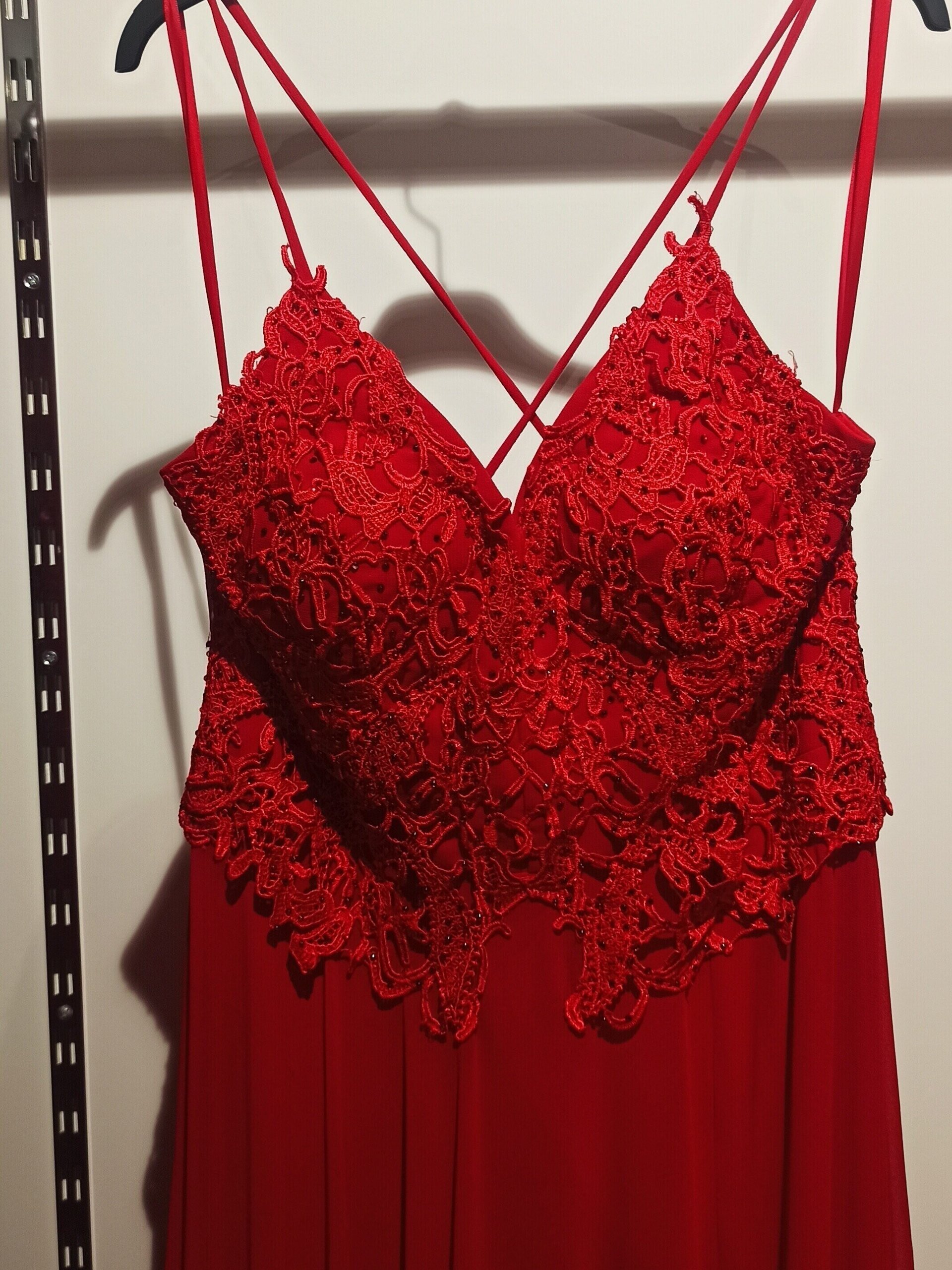 Vestido Fiesta Rojo Budapest - 3