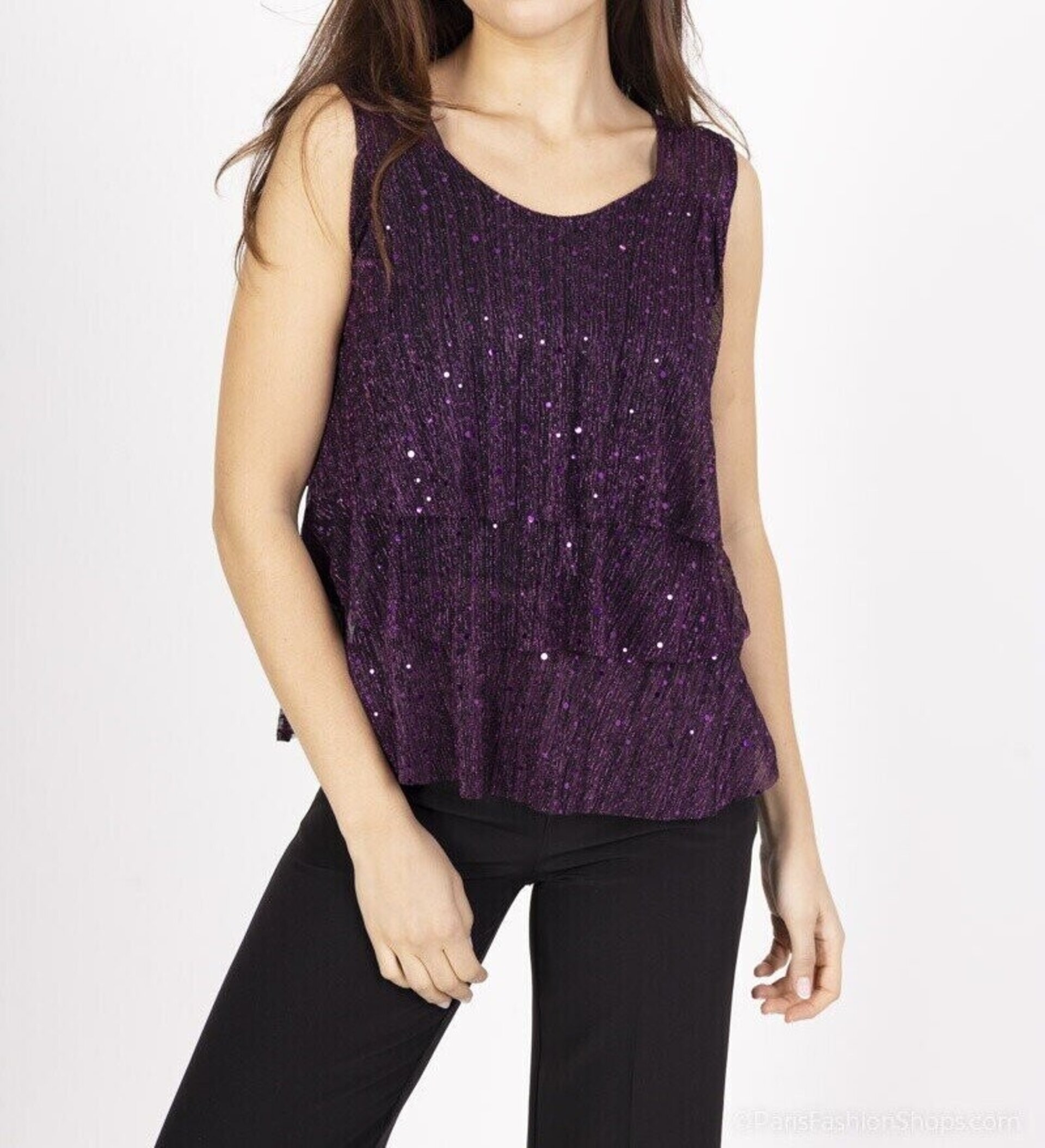 Top de fiesta con volantes - 1