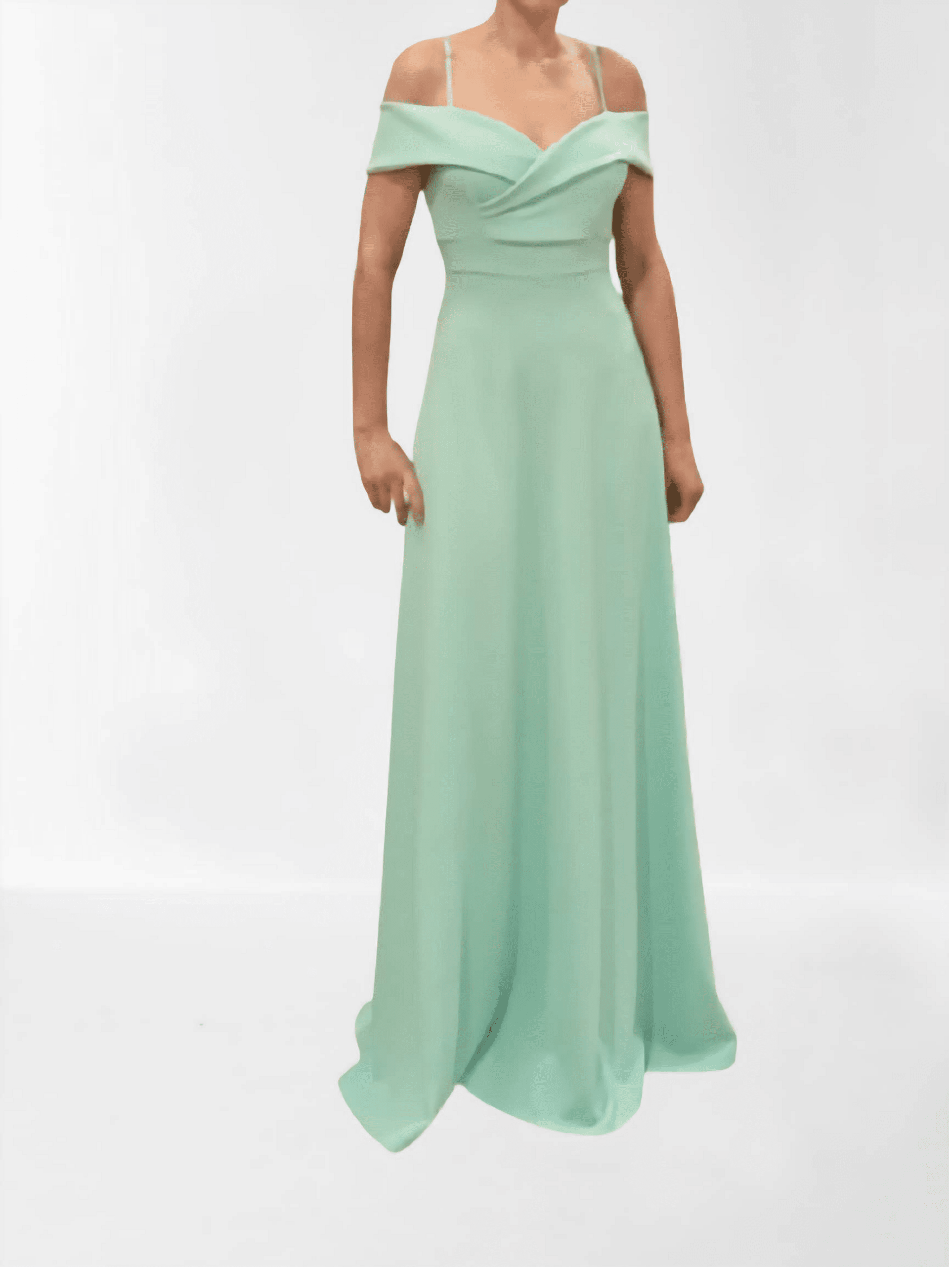 Vestido Fiesta Largo Escote Bardot Cannes - 6