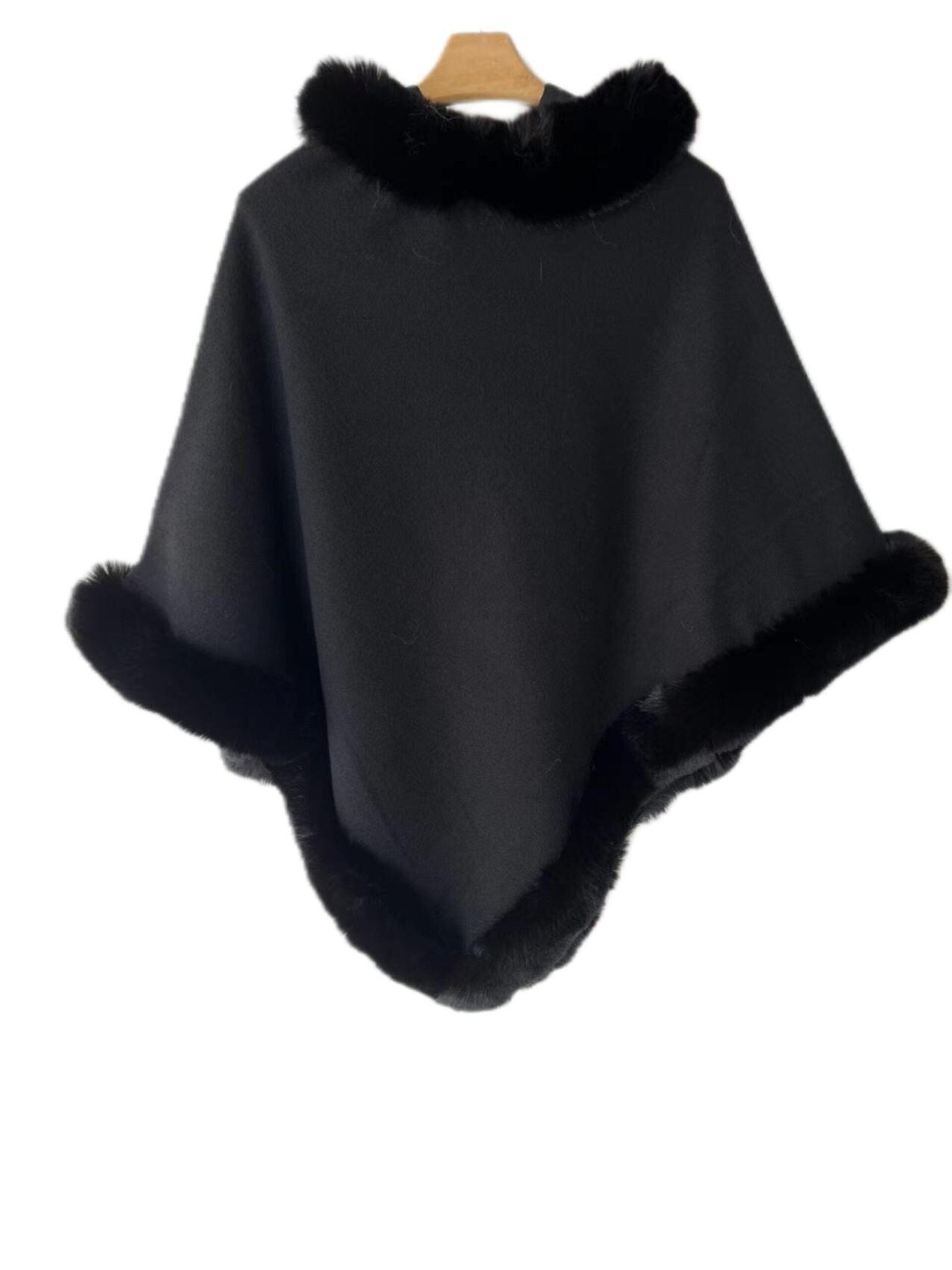 Poncho con pelo - 3