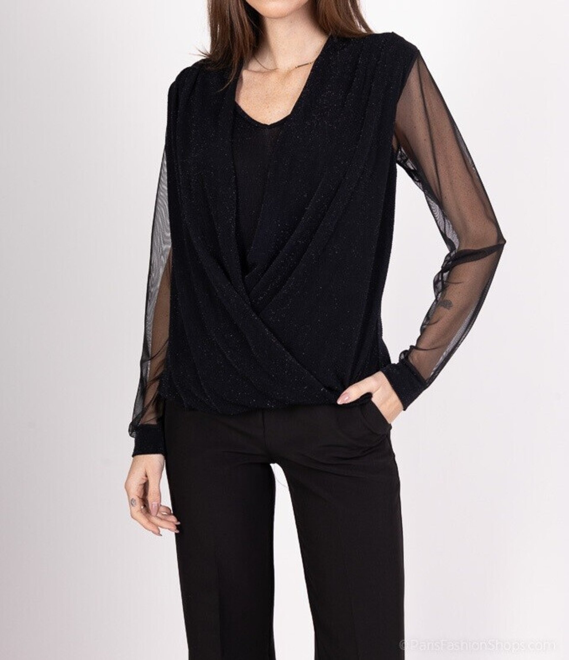 Blusa de fiesta brillos - 1