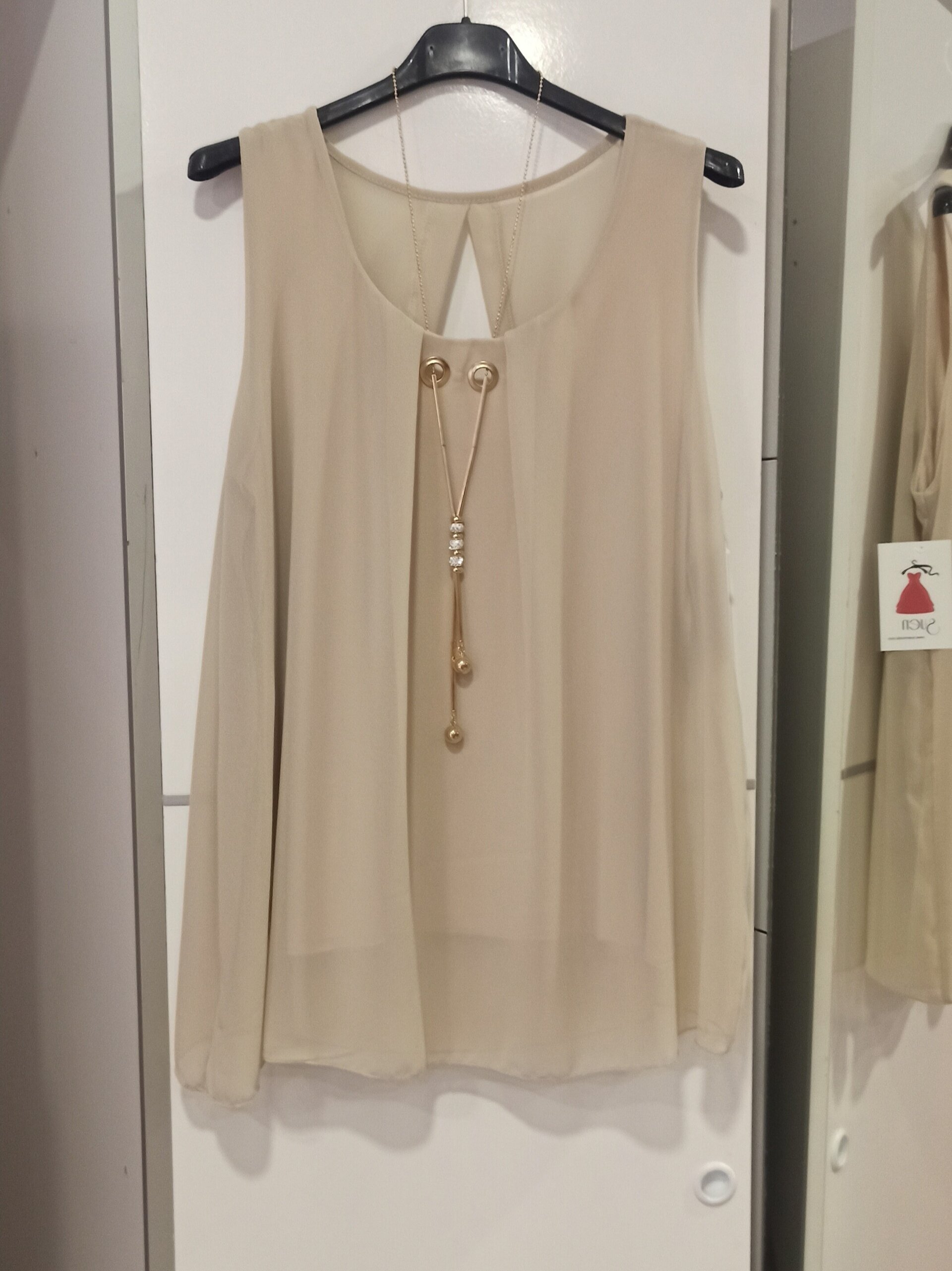 Top de vestir con collar - 2