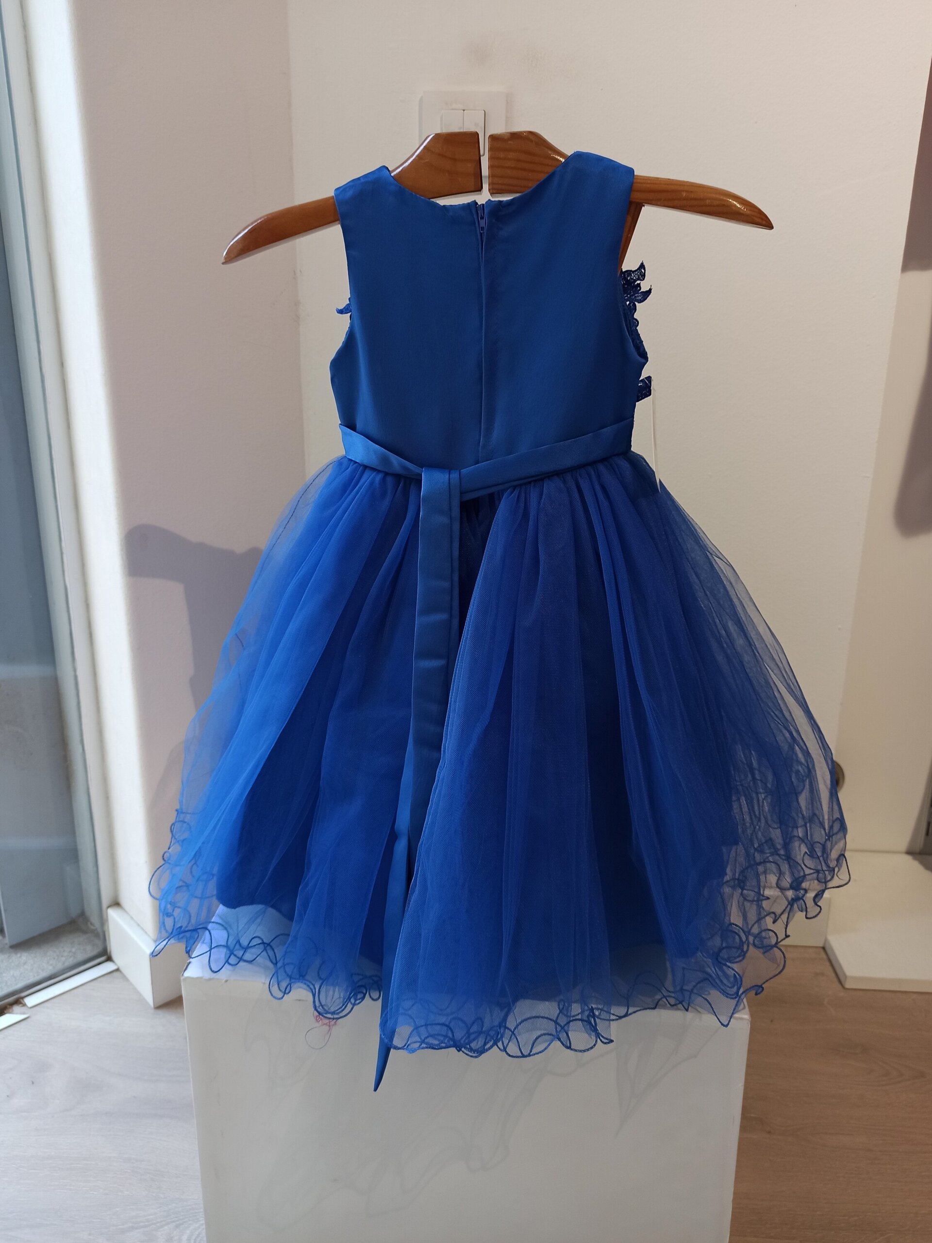 Vestido fiesta niña azul - 2