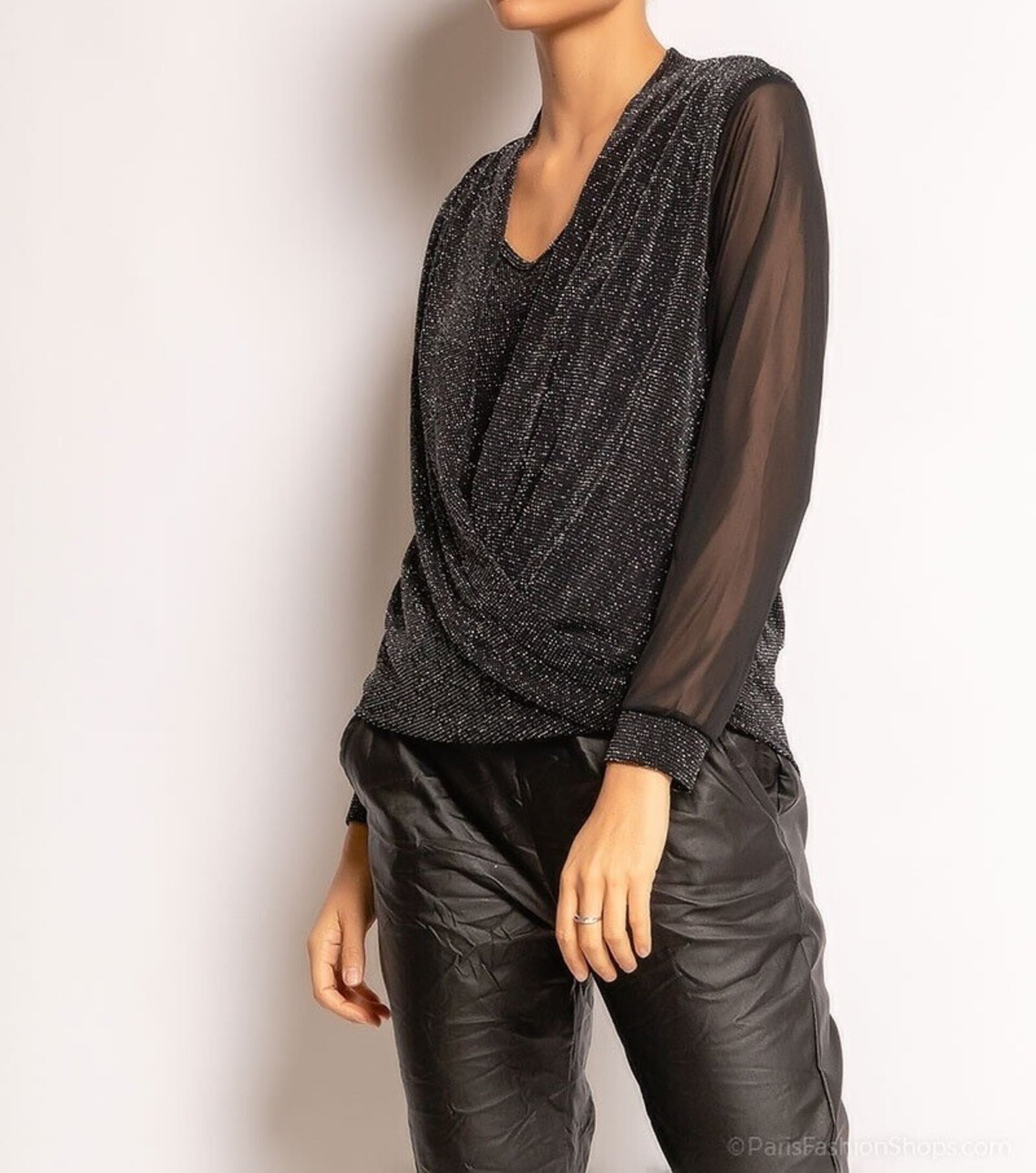 Blusa de fiesta brillos - 4