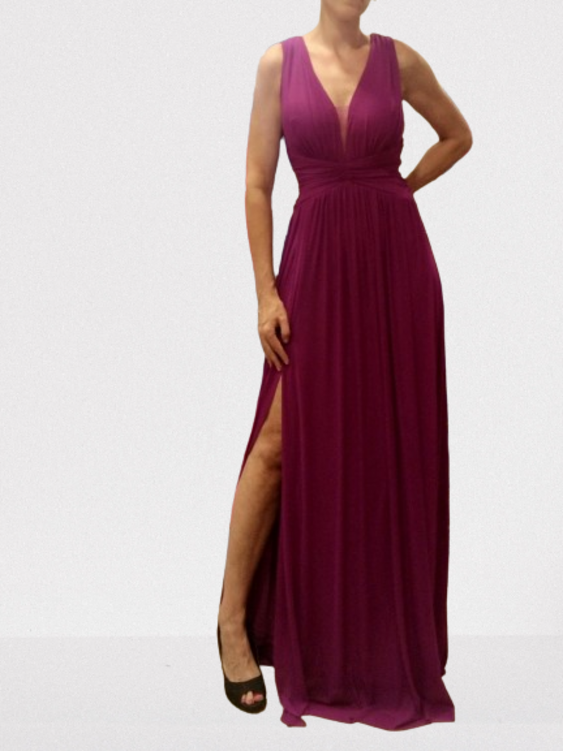 Vestido de fiesta con abertura Sidney - 1
