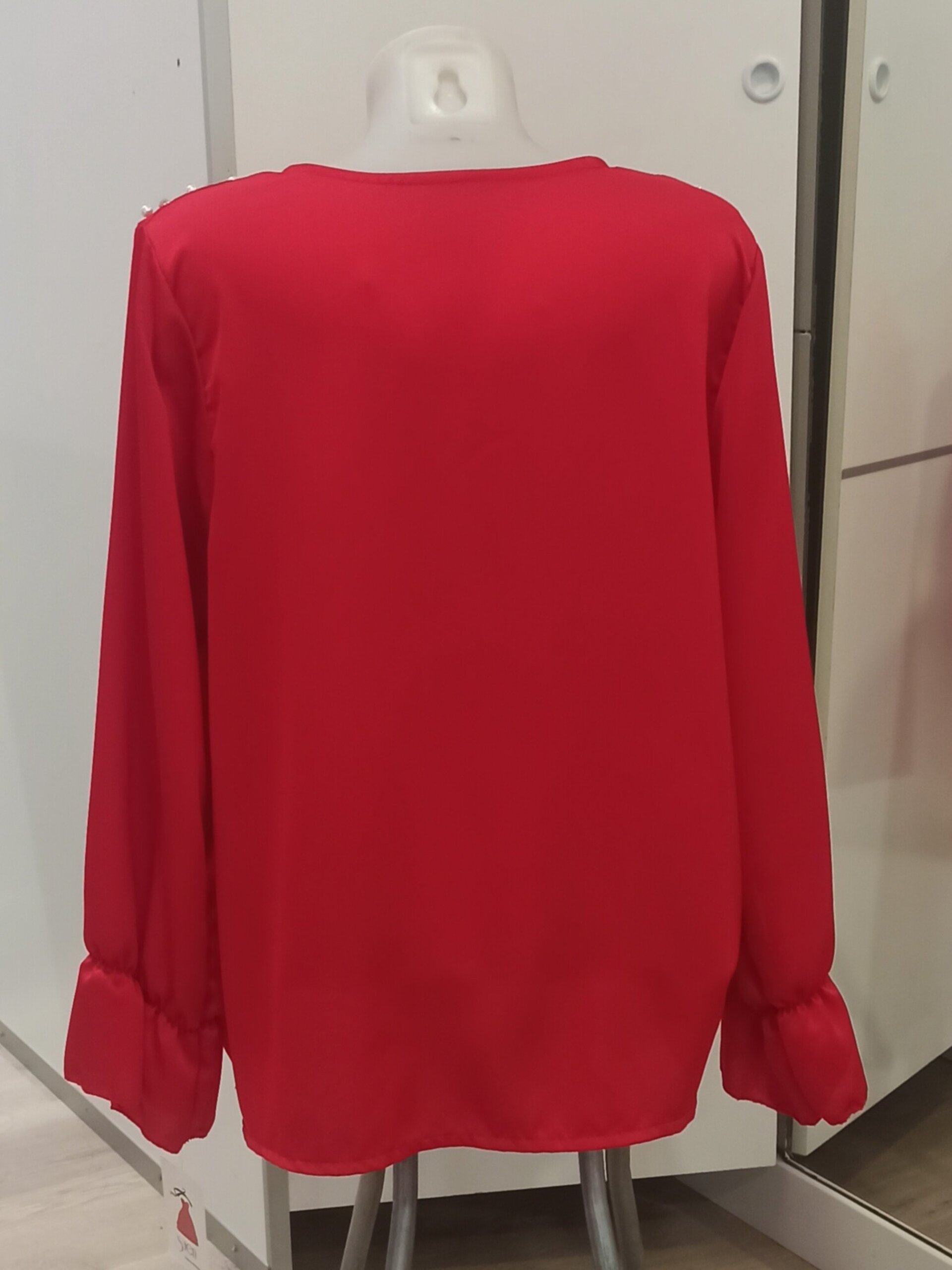 Blusa satén con perlas - 2